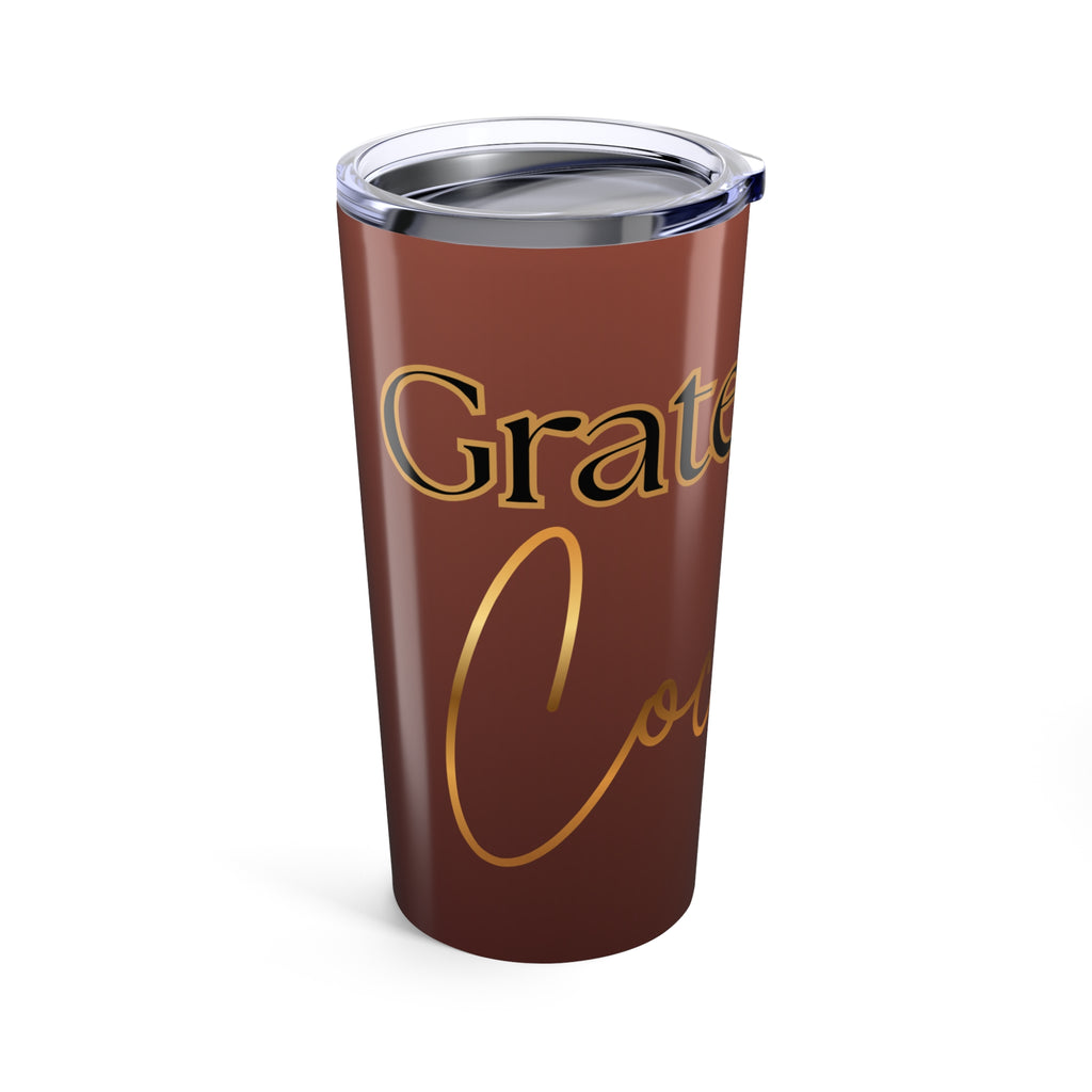 Grateful Cocoa 20oz Tumbler — Cute Marshmallow Hot Cocoa Travel Cup
