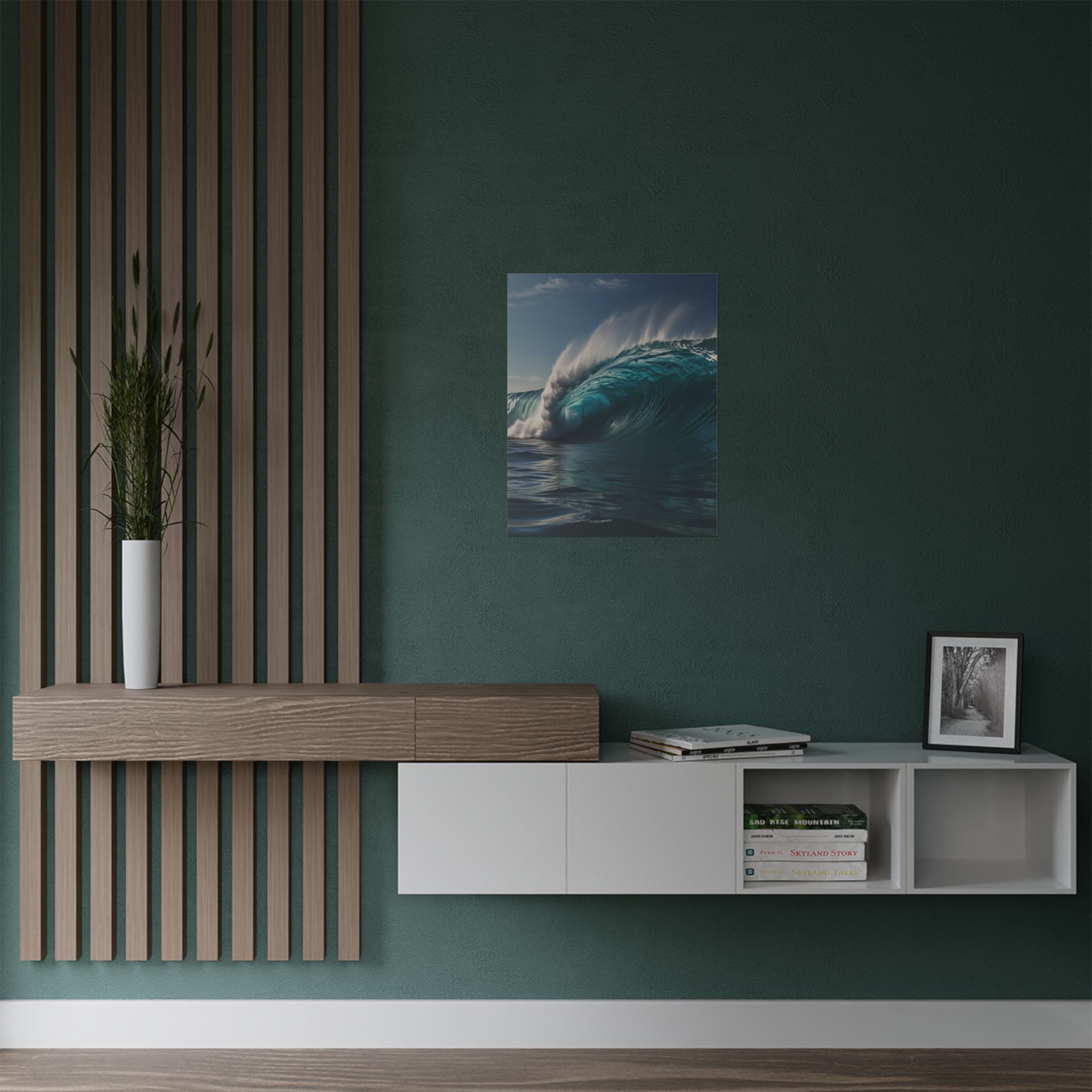 Satin Poster — Ocean Wave Photography Wall Art (300gsm)