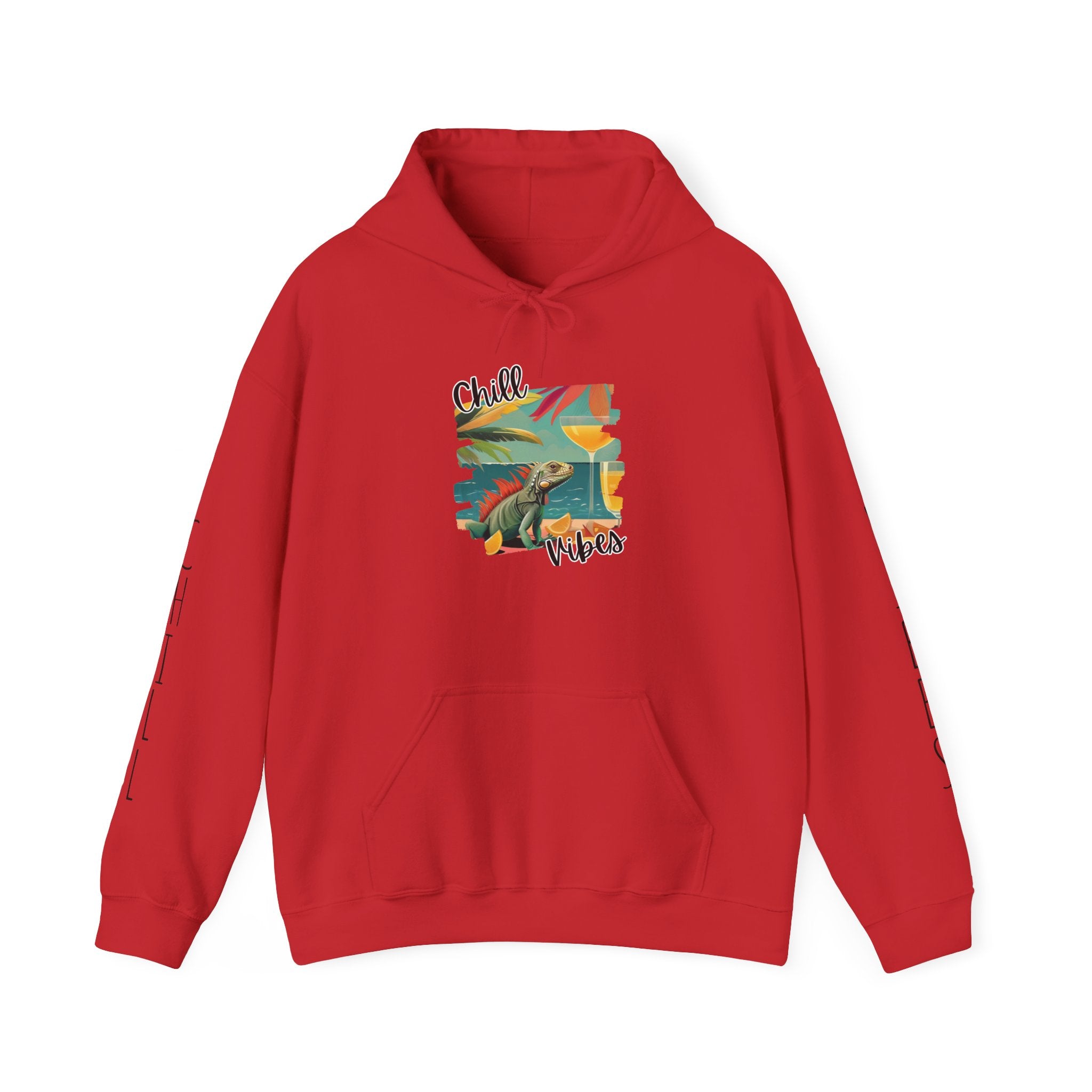 Chill Vibes Surf Hoodie – Retro Beach Graphic Hooded Sweatshirt