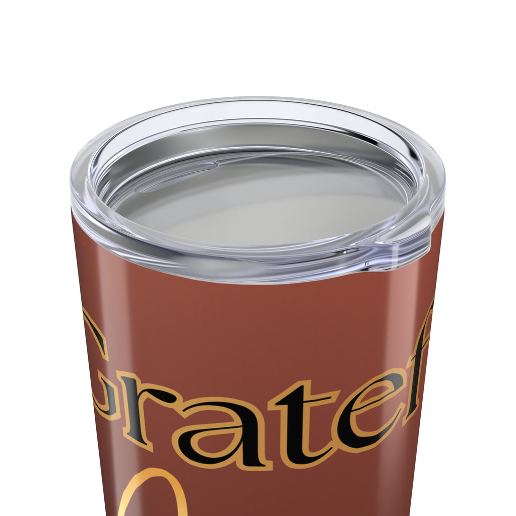 Grateful Cocoa 20oz Tumbler — Cute Marshmallow Hot Cocoa Travel Cup