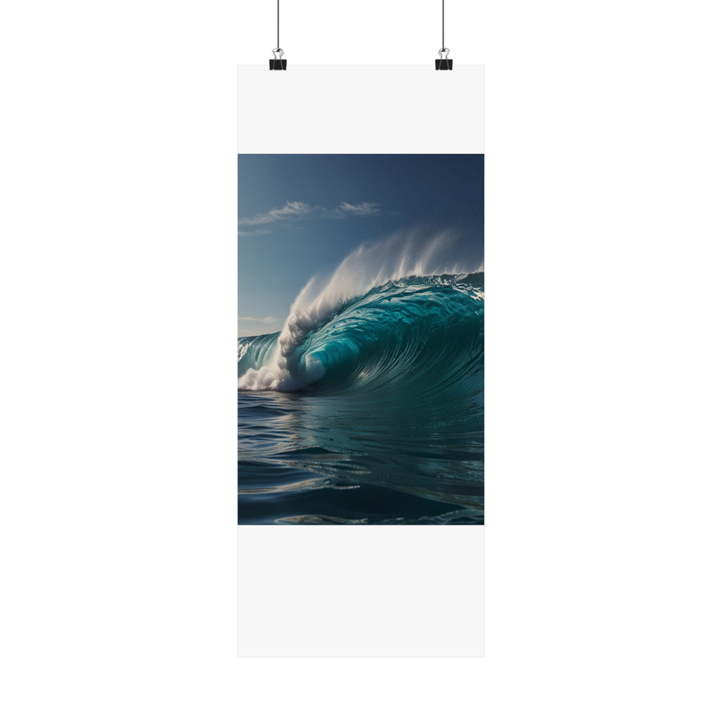 Satin Poster — Ocean Wave Photography Wall Art (300gsm)