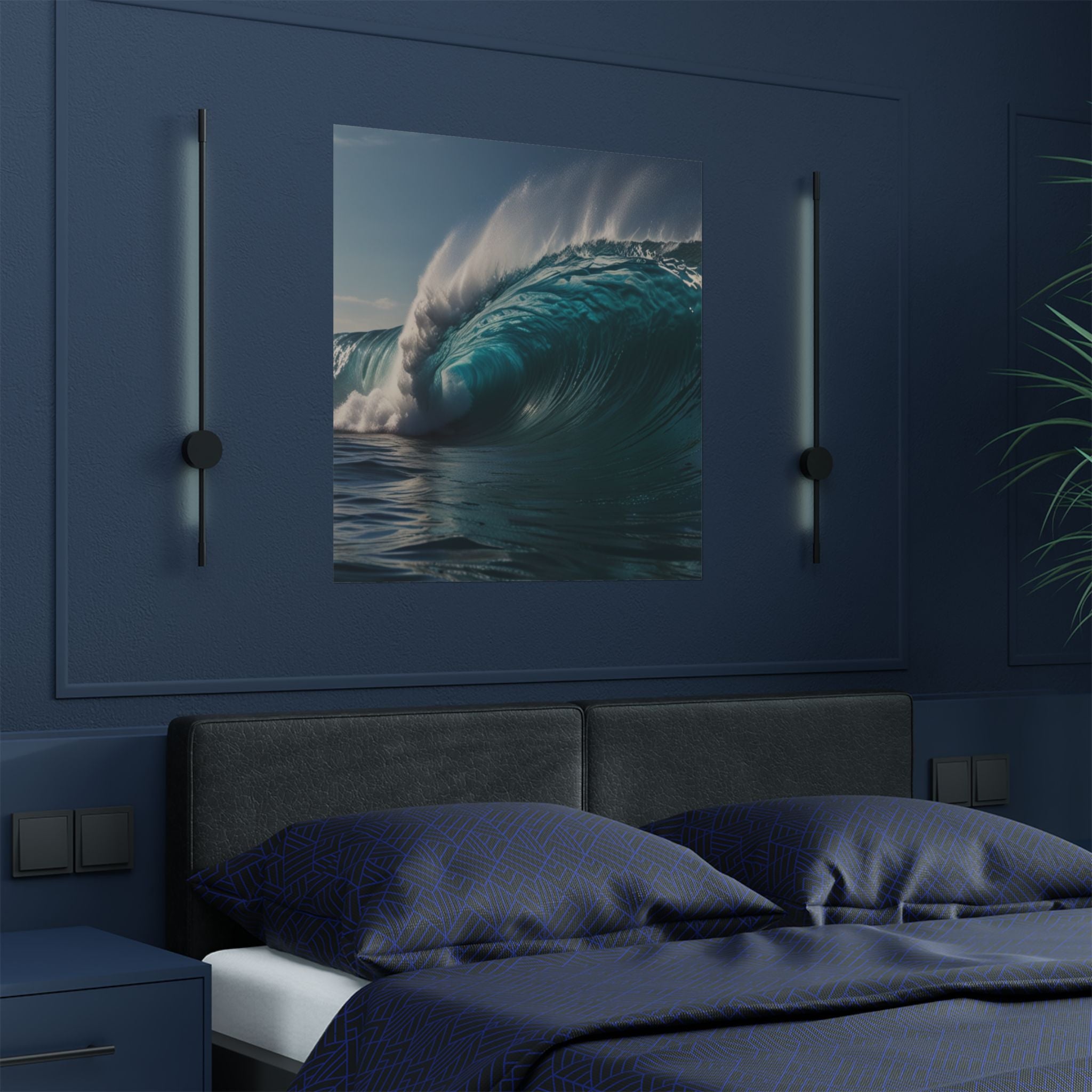 Satin Poster — Ocean Wave Photography Wall Art (300gsm)