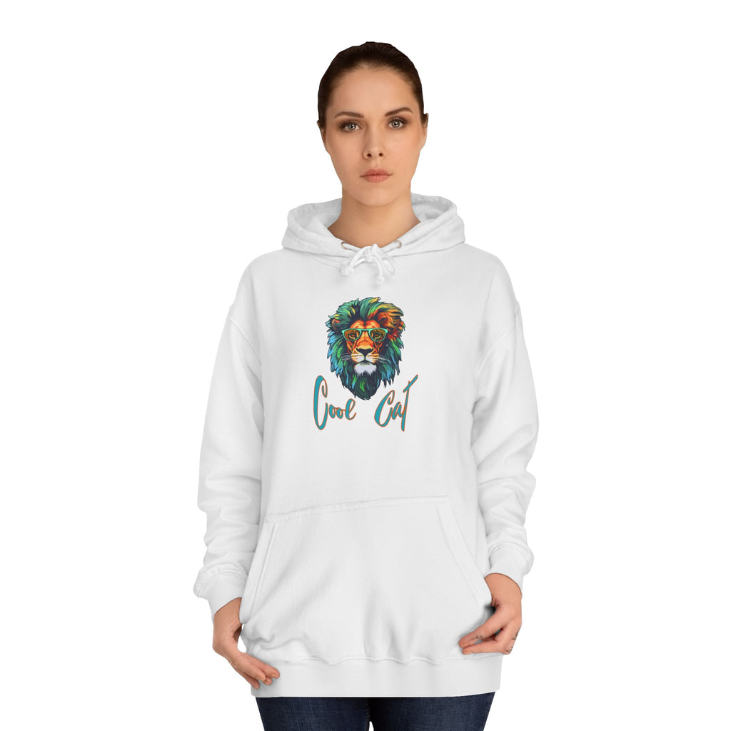 Lion Art Hoodie - 'Just Chill' Watercolor Lion Graphic Pullover