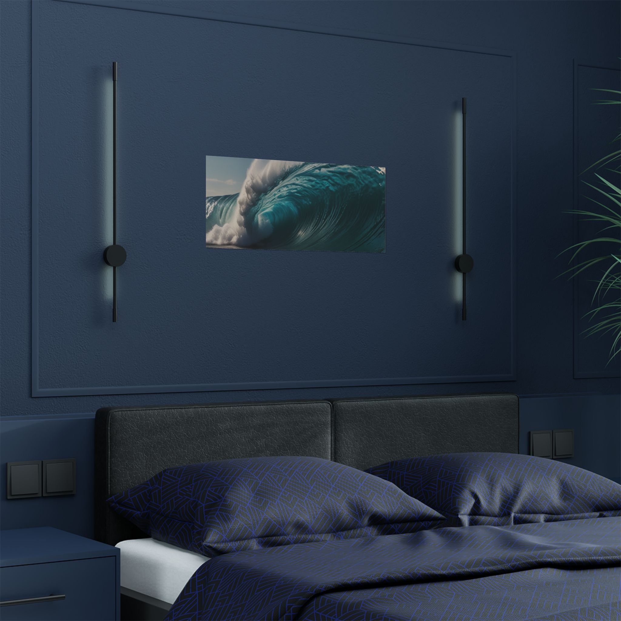 Satin Poster — Ocean Wave Photography Wall Art (300gsm)