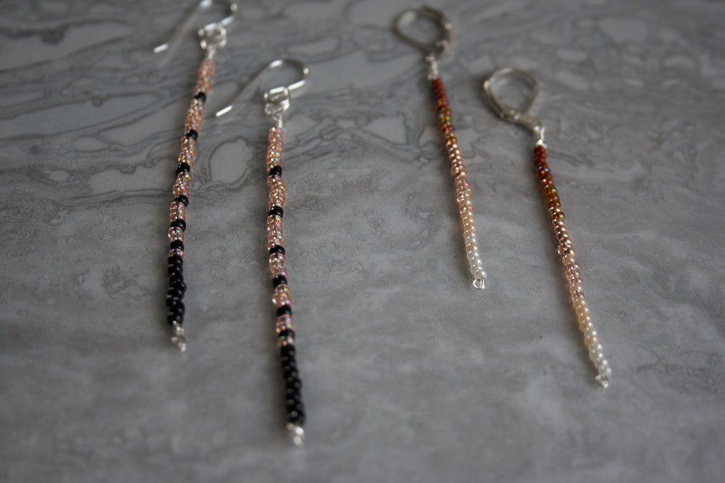 Handmade Beaded Glass Seed Earrings – Boho Minimalist Jewelry, Lightweight & Dainty Gift for Women