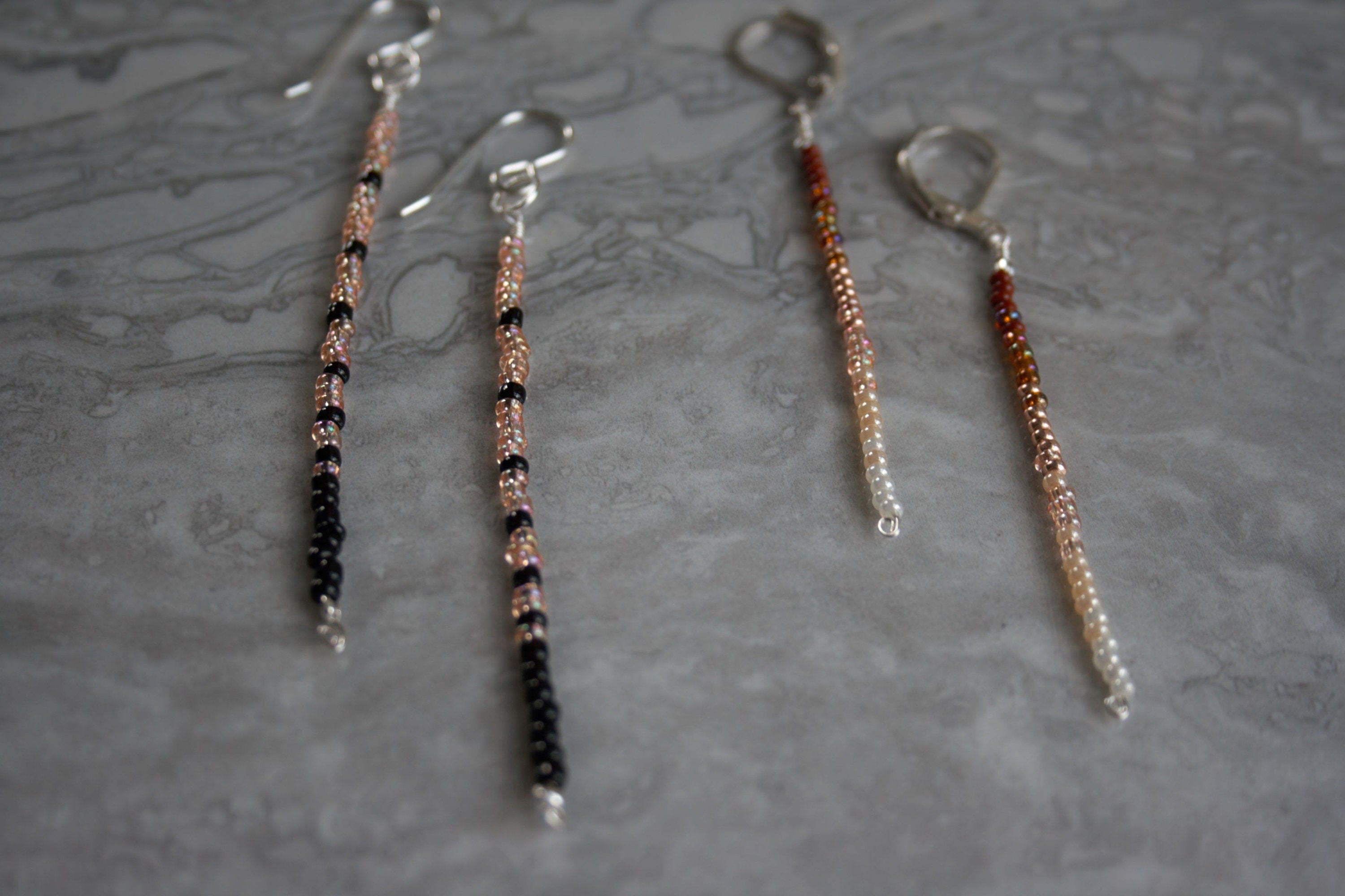 Handmade Beaded Glass Seed Earrings – Boho Minimalist Jewelry, Lightweight & Dainty Gift for Women