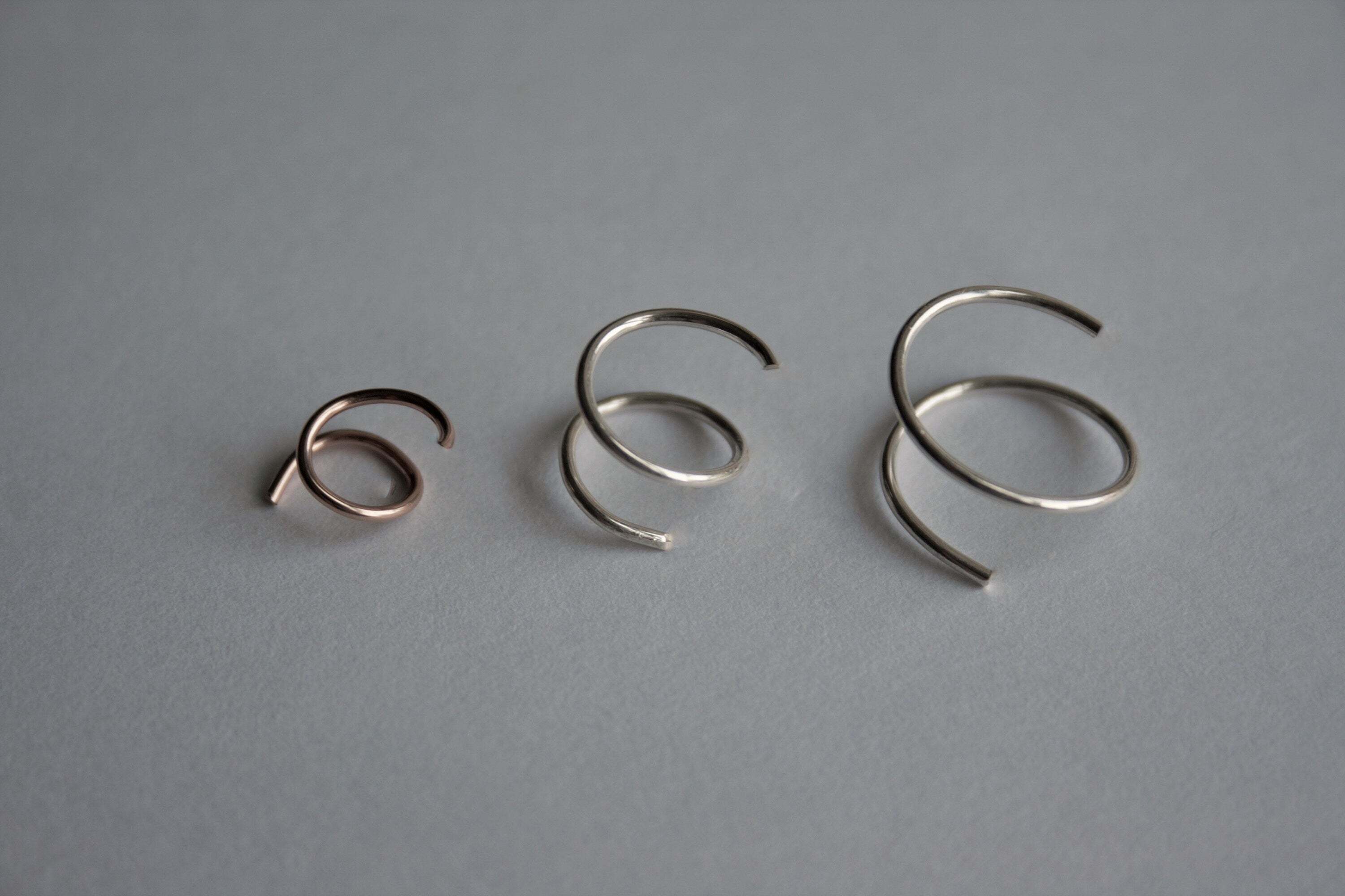 Threader Earrings / Minimalist Earrings / Silver earrings / Dainty Earrings / Gold earrings / Double Threader earrings / Free u.s shipping