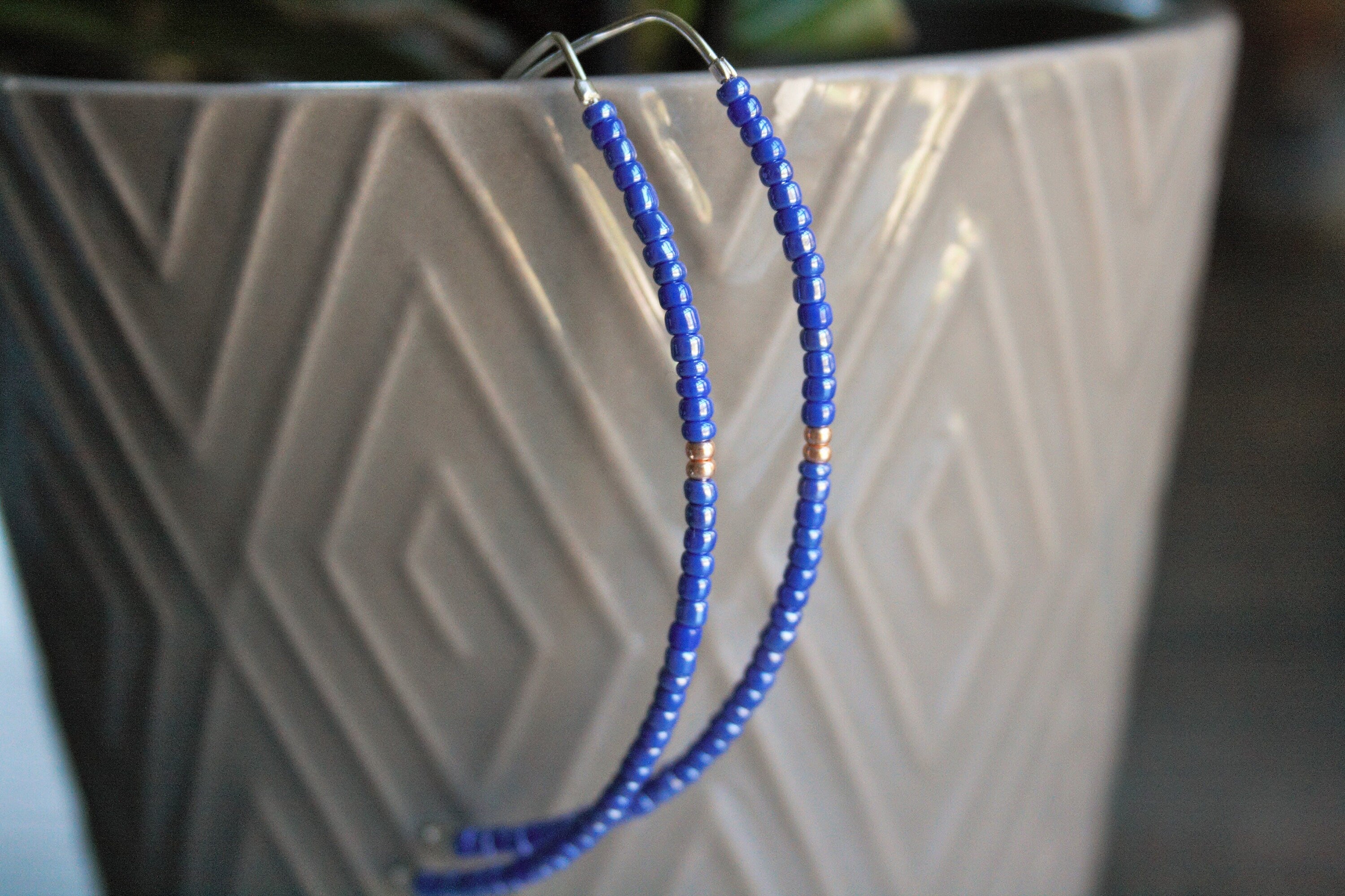 Boho Silver Threader Earrings / Minimalist earring / Seed bead earrings / Earrings dangle / Long dangle earrings / Free shipping U.S