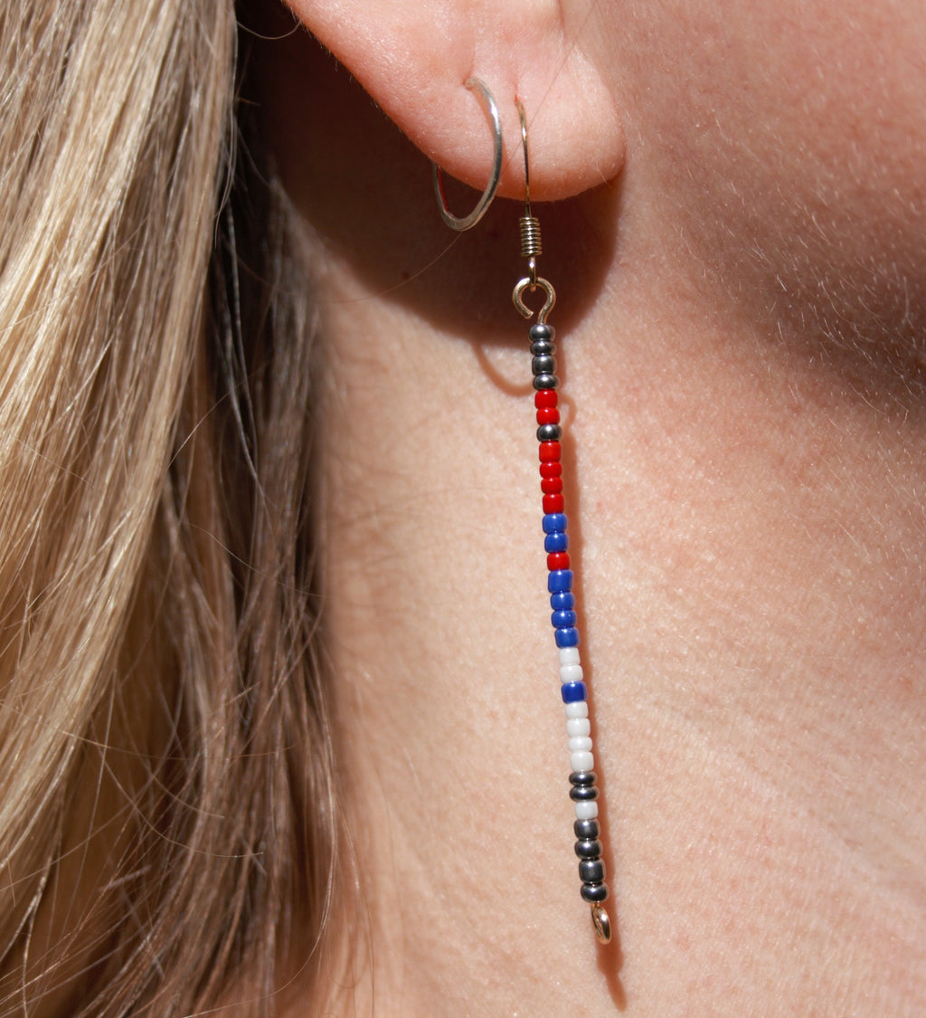 Handmade Beaded Glass Seed Earrings – Boho Minimalist Jewelry, Lightweight & Dainty Gift for Women