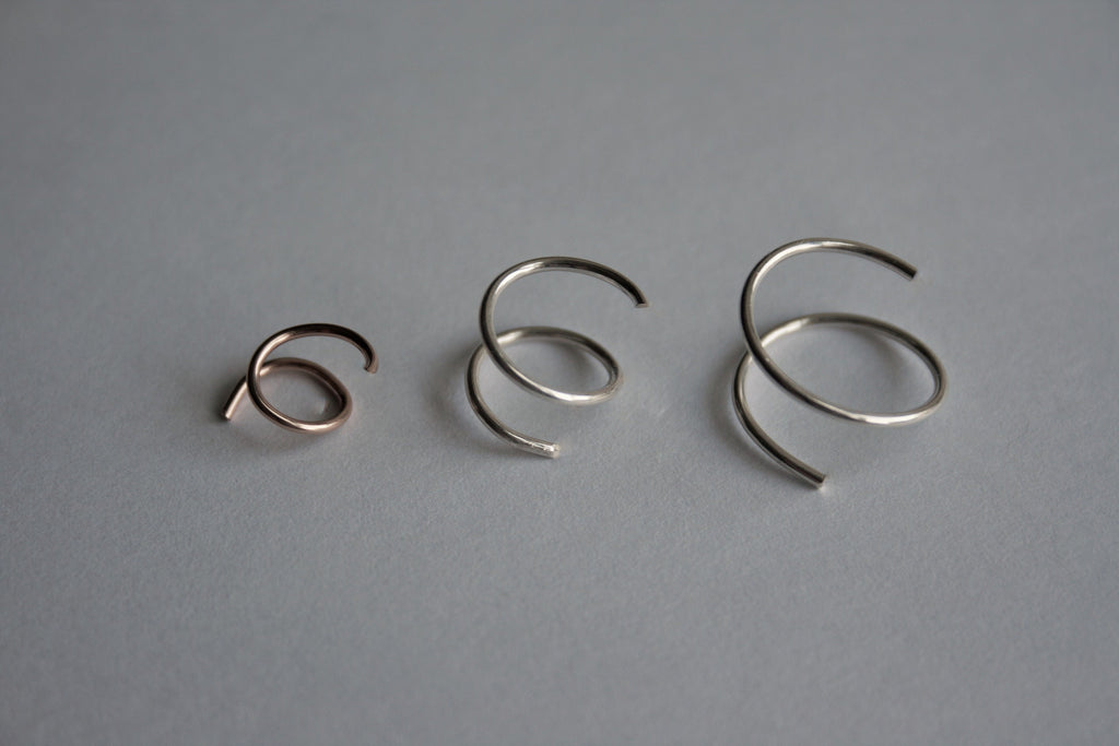 Threader Earrings / Minimalist Earrings / Silver earrings / Dainty Earrings / Gold earrings / Double Threader earrings / Free u.s shipping