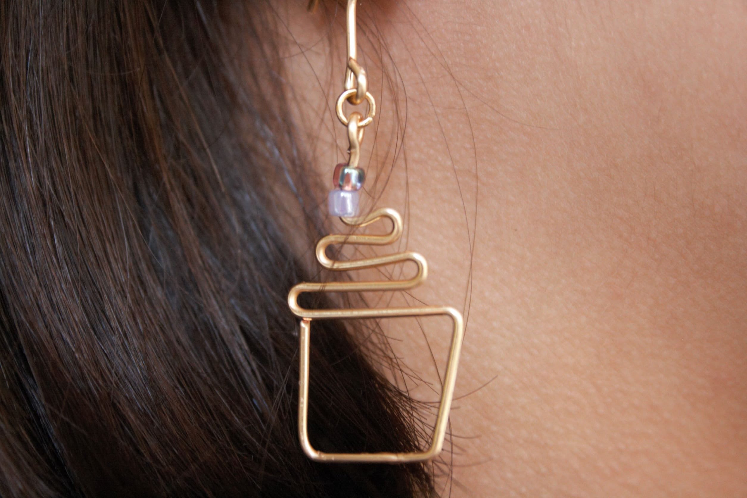 Dainty Cupcake earrings / Cake earrings / Dunkin donuts / Silver Earrings / Sprinkles / Earrings dangle / Hand-crafted / Artisan Earrings