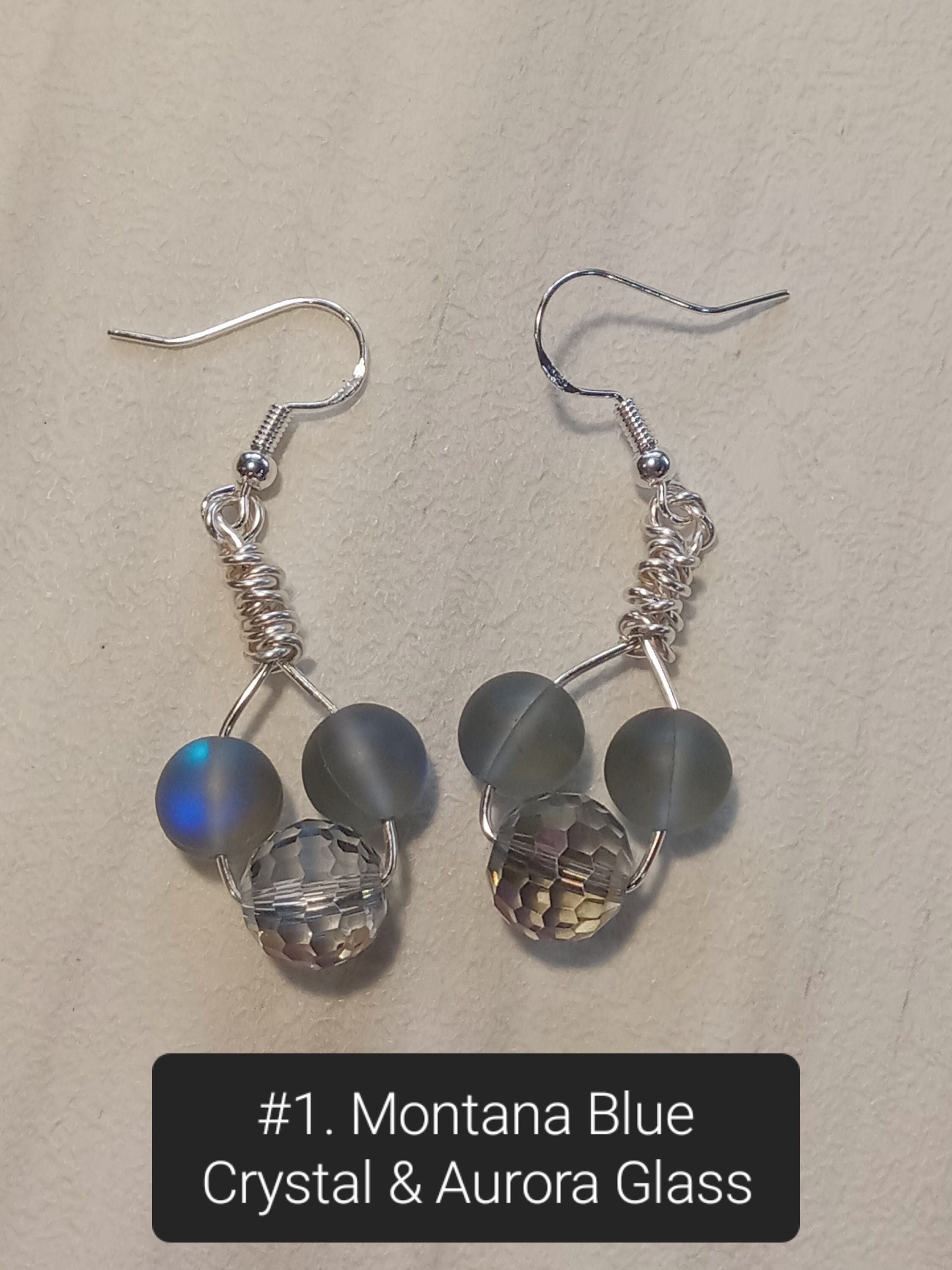 Handmade Minnie & Mickey Dangle Earrings – Crystal and Glass Beads, Unique Artisan Jewelry for Disney Fans