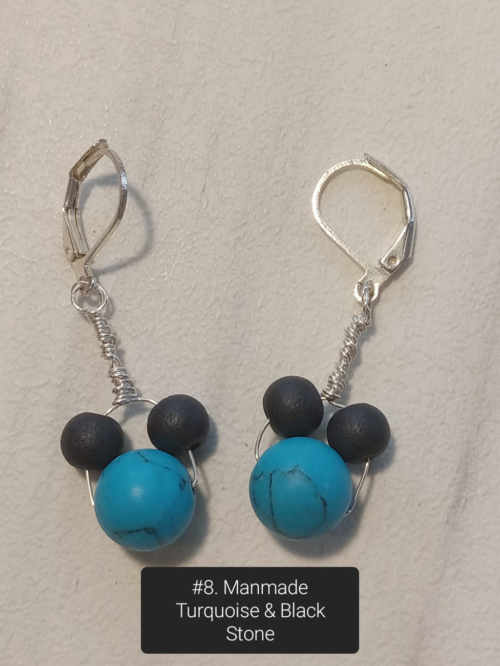 Handmade Minnie & Mickey Dangle Earrings – Crystal and Glass Beads, Unique Artisan Jewelry for Disney Fans
