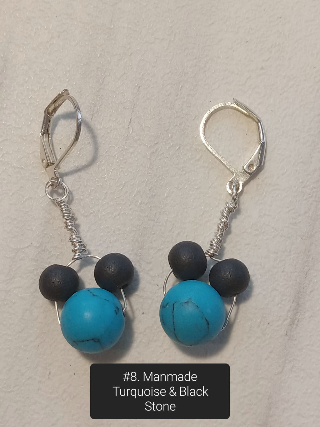Handmade Minnie & Mickey Dangle Earrings – Crystal and Glass Beads, Unique Artisan Jewelry for Disney Fans