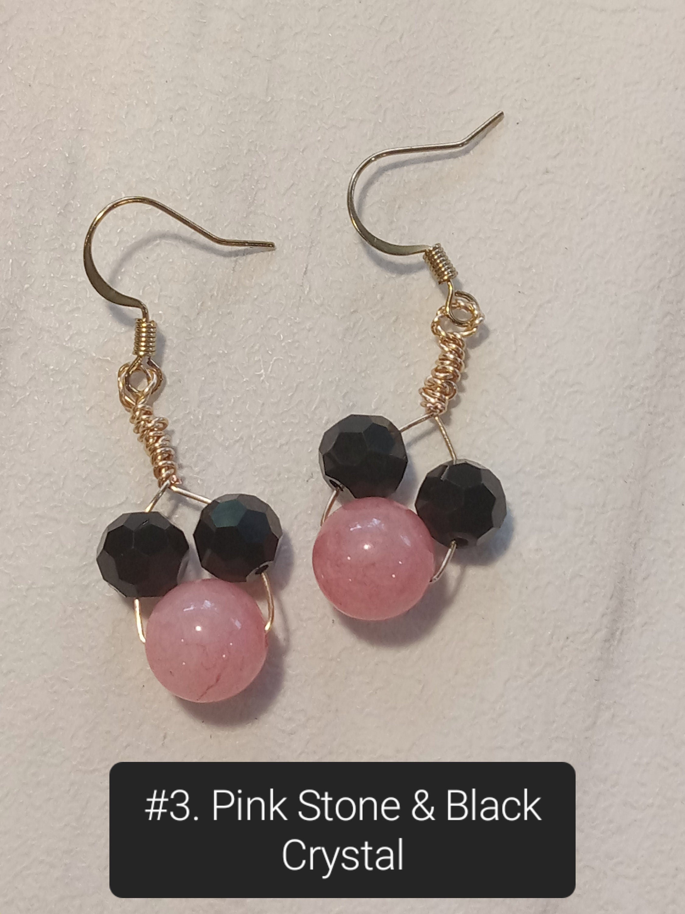 Handmade Minnie & Mickey Dangle Earrings – Crystal and Glass Beads, Unique Artisan Jewelry for Disney Fans