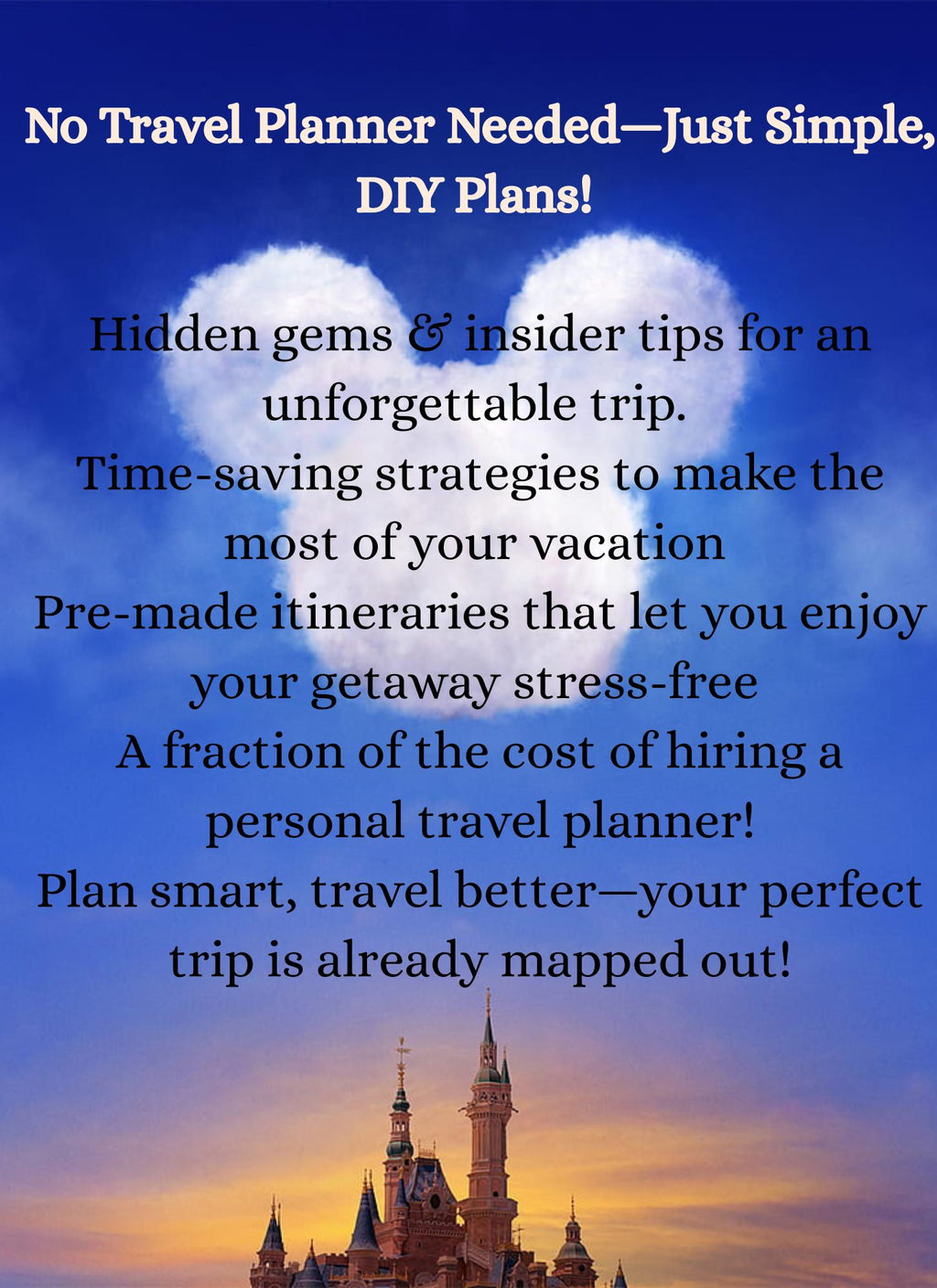 Luxurious Disney Vacation - Curated VIP Itinerary stress Free - Travel Bundle, Dining, Parks, Spa, Golf - Custom Guide with Water Parks inc.