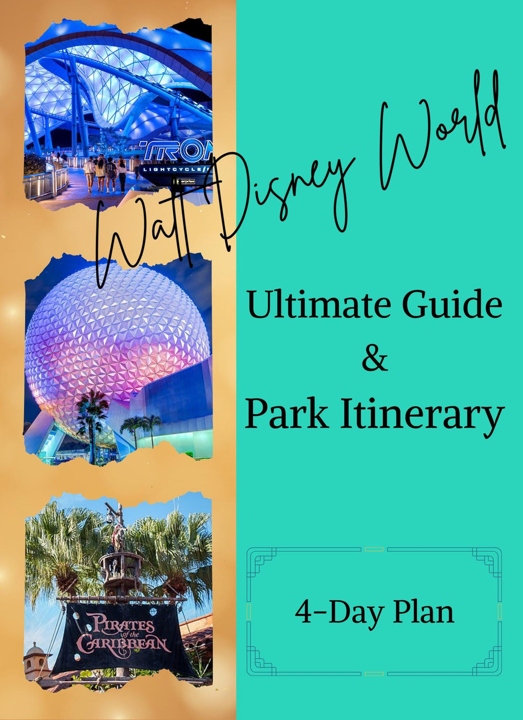 4-Day Disney Escape: Effortless Planning for Hotels, Rides, Dining & Magic Includes 10 Page fillable planner and Bonus tips, Save Hours