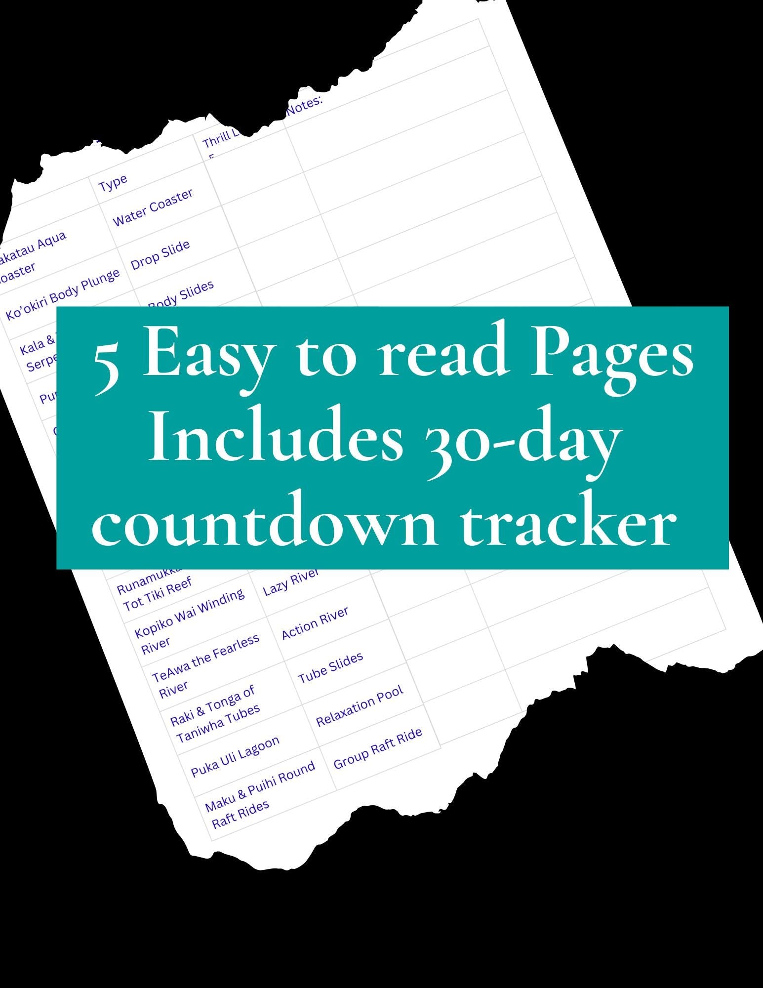 Universal Orlando Ride Planner & Journal: Theme Park Trip (Printable PDF)