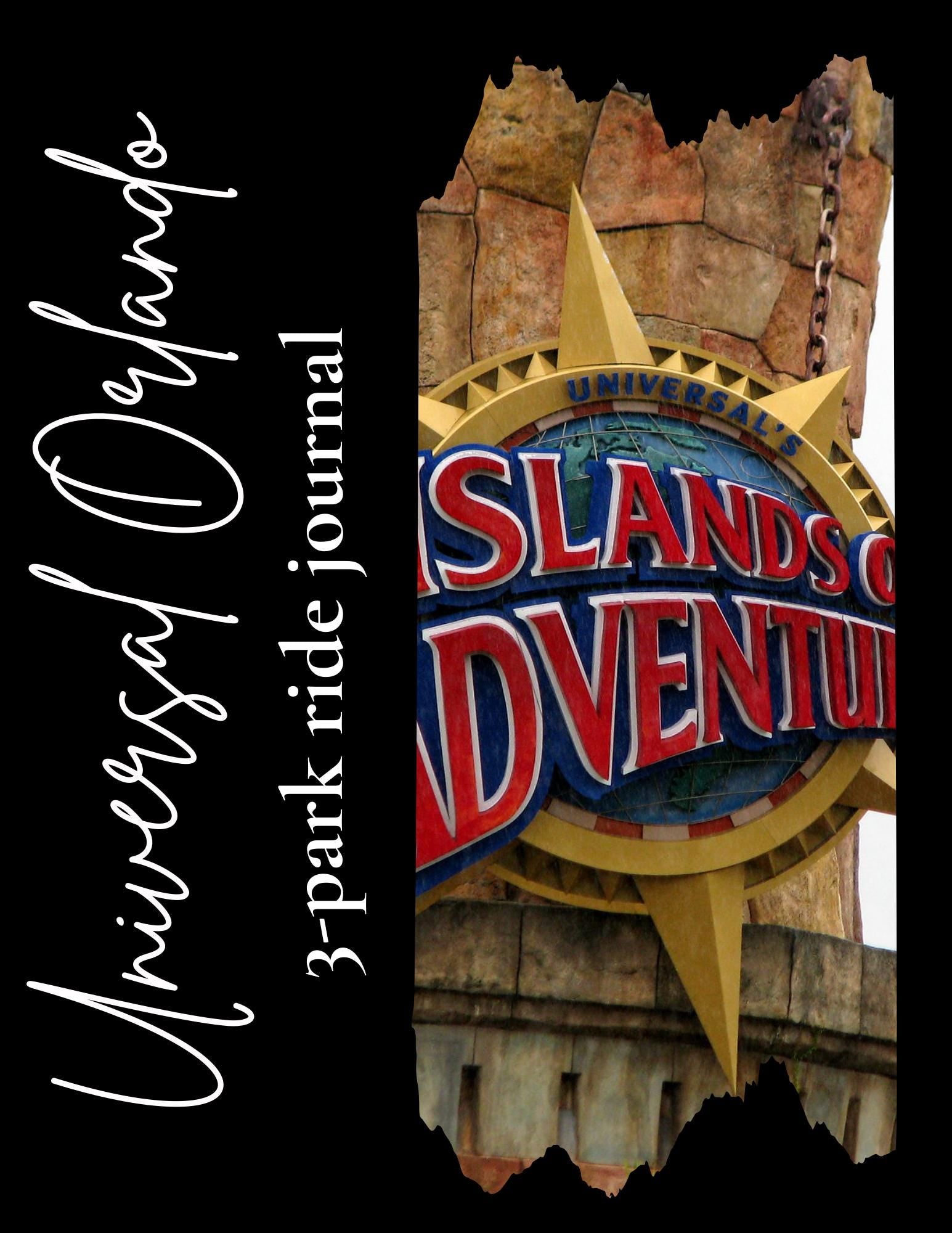Universal Orlando Ride Planner & Journal: Theme Park Trip (Printable PDF)