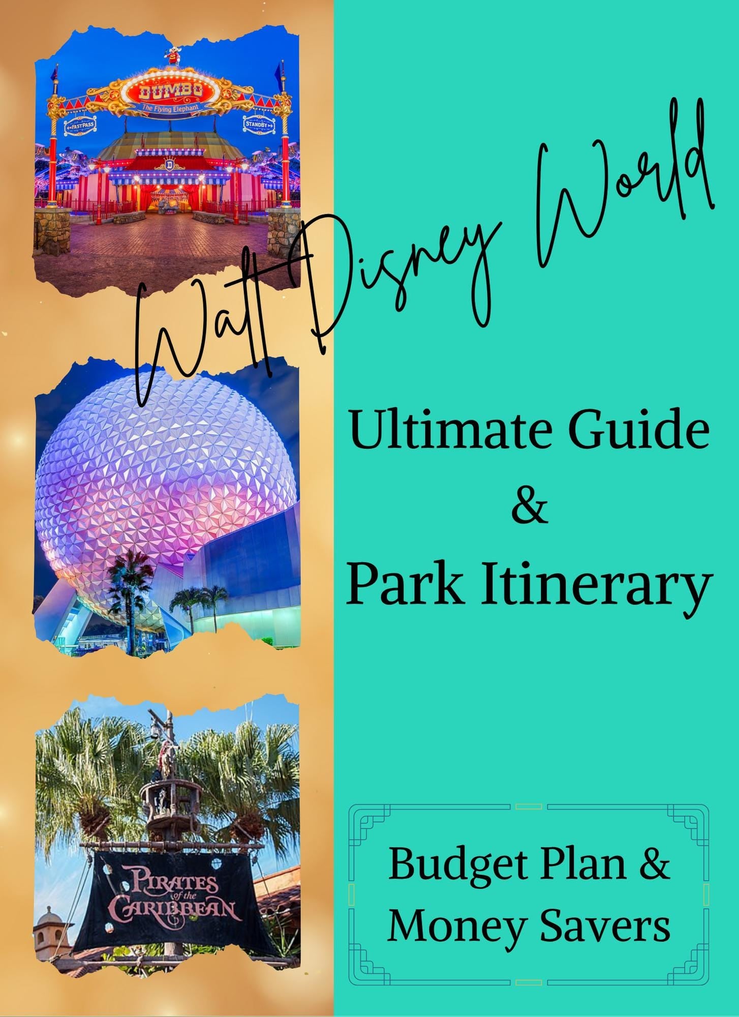 Budget Friendly 3-day Disney Plan: Effortless Planning for Hotels, Rides, Dining & Magic - 10 Page fillable planner and Tons of Bonus tips