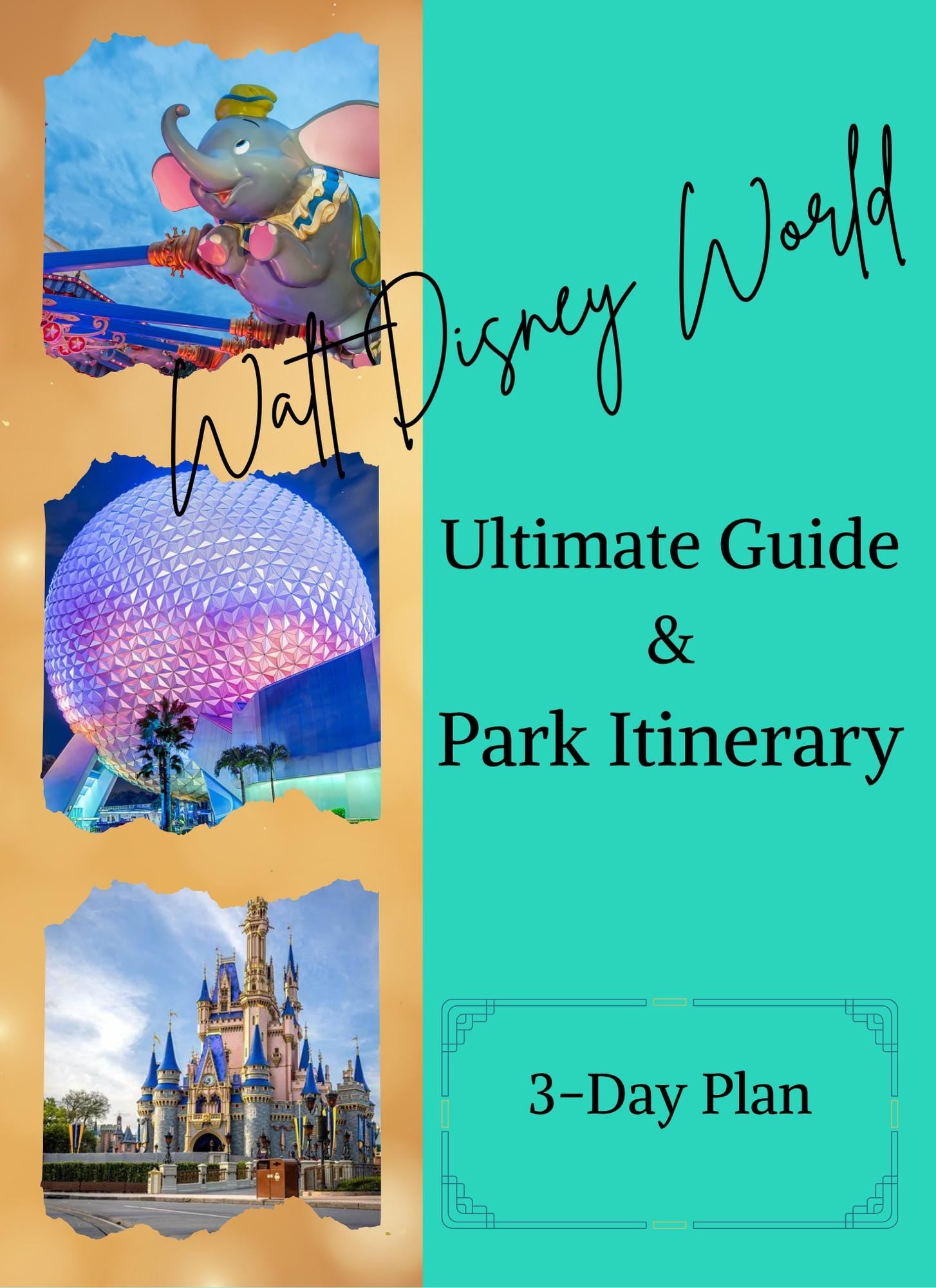 3 Day Disney Stress Free Plan-WDW Vacation Made EZ – Pre-Planned Itinerary for a Perfect Getaway - Hotels, Food & Parks - Choose and Go!