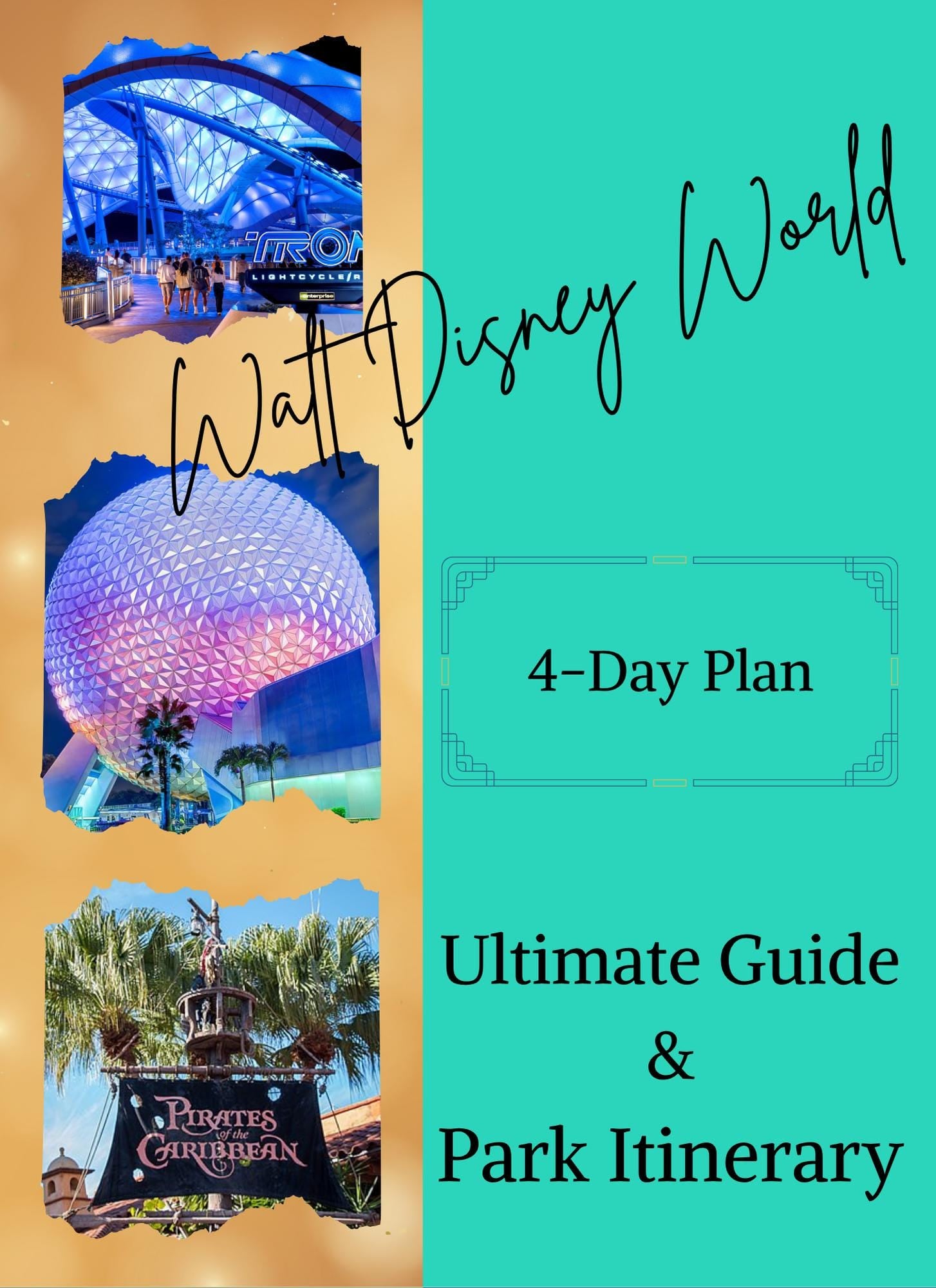 4-Day Disney Escape: Effortless Planning for Hotels, Rides, Dining & Magic Includes 10 Page fillable planner and Extra Bonus tips