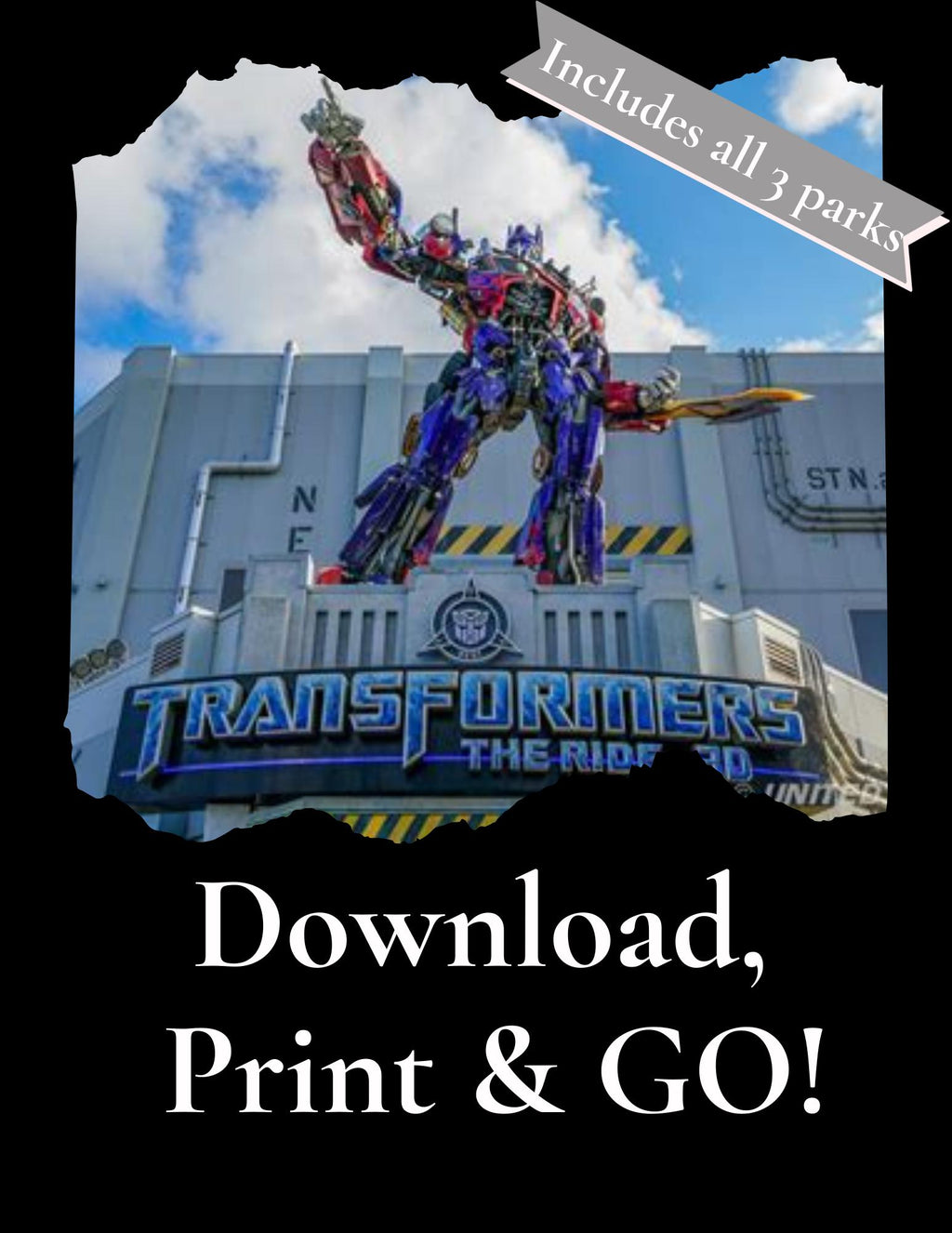 Universal Orlando Ride Planner & Journal: Theme Park Trip (Printable PDF)