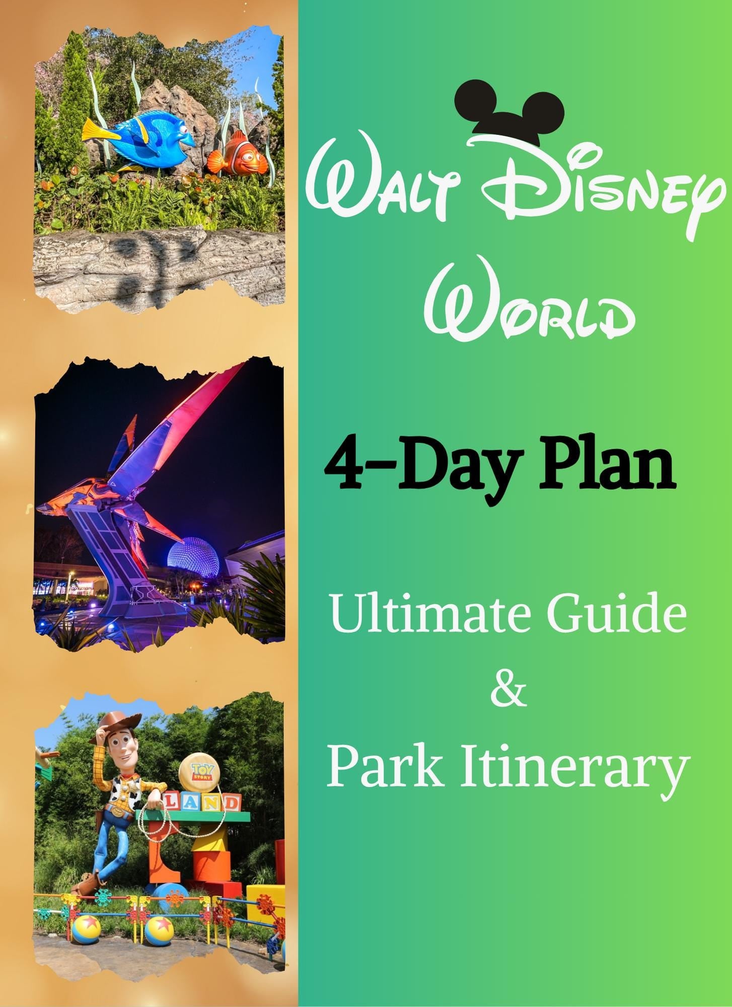 4-Day Disney Escape: Effortless Planning for Hotels, Rides, Dining & Magic Includes 10 Page fillable planner and Bonus tips, Save Hours