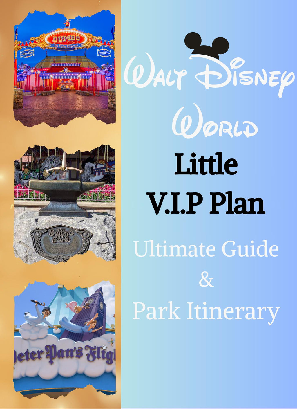 Little VIP's Disney Itinerary | Stress-Free Disney Plan for Families 4 Days Included | Park Strategies, Insider Delights | Download & links