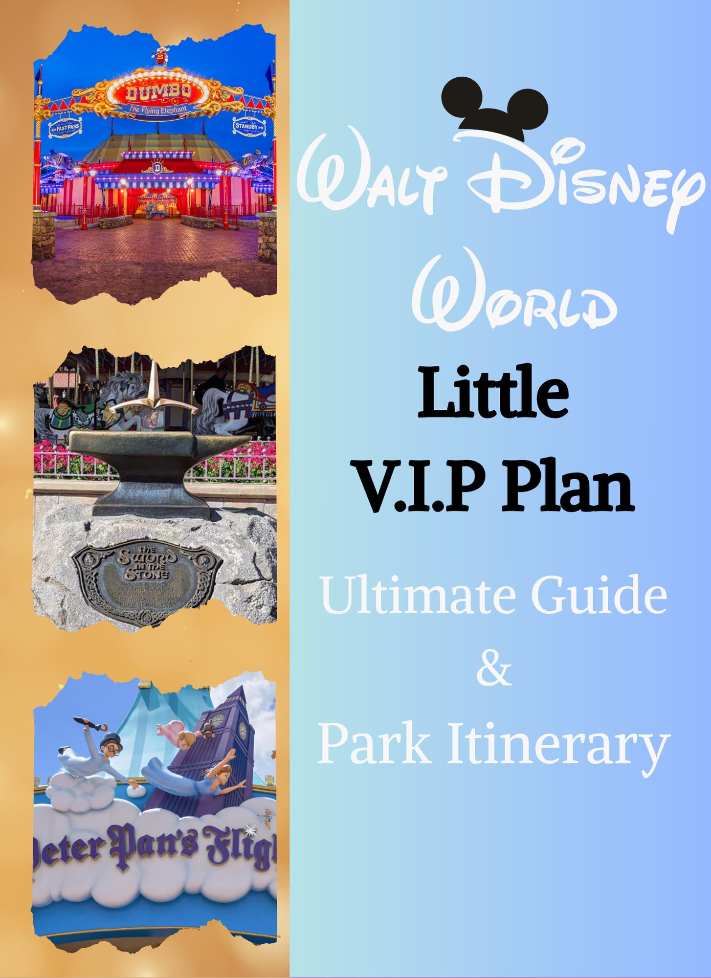 Little VIP's Disney Itinerary | Stress-Free Disney Plan for Families 4 Days Included | Park Strategies, Insider Delights | Download & links