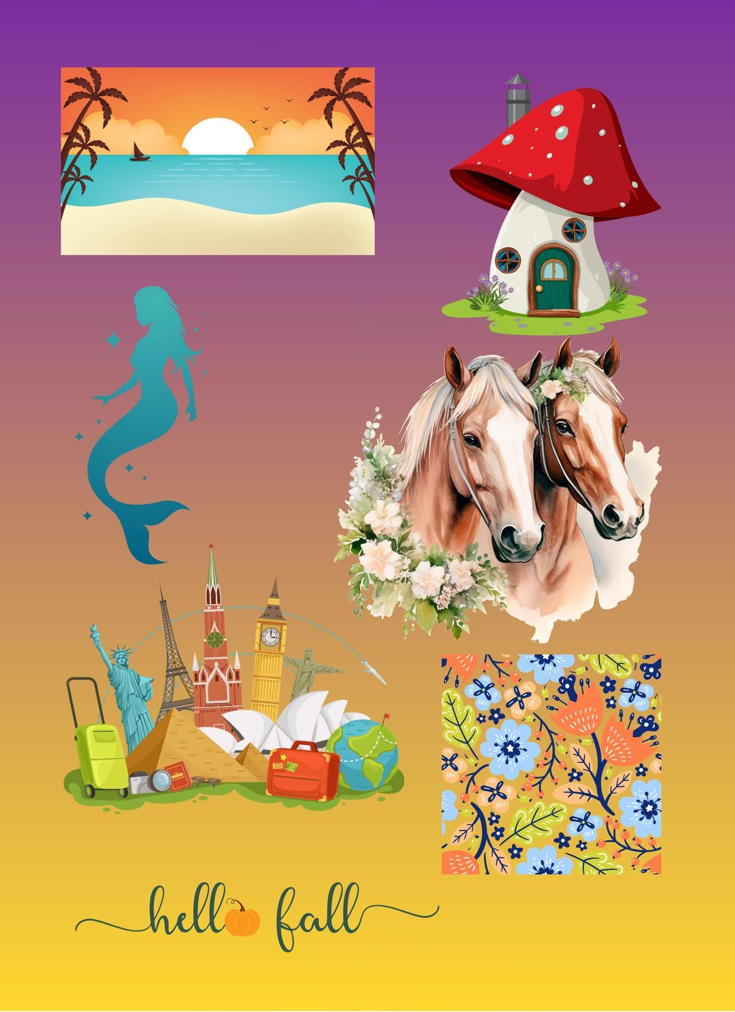 Fantasy Savings Challenge: Cash Stuffing Budget Tracker (Digital Download, 19-Page PNG, 27 Cut-Outs)