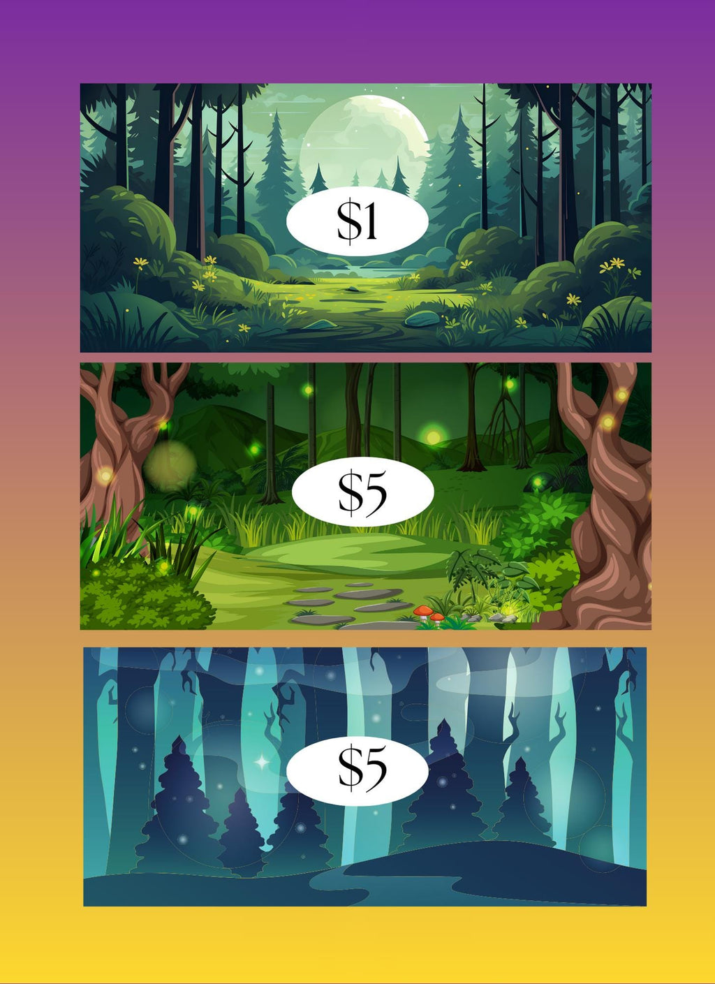 Fantasy Savings Challenge: Cash Stuffing Budget Tracker (Digital Download, 19-Page PNG, 27 Cut-Outs)