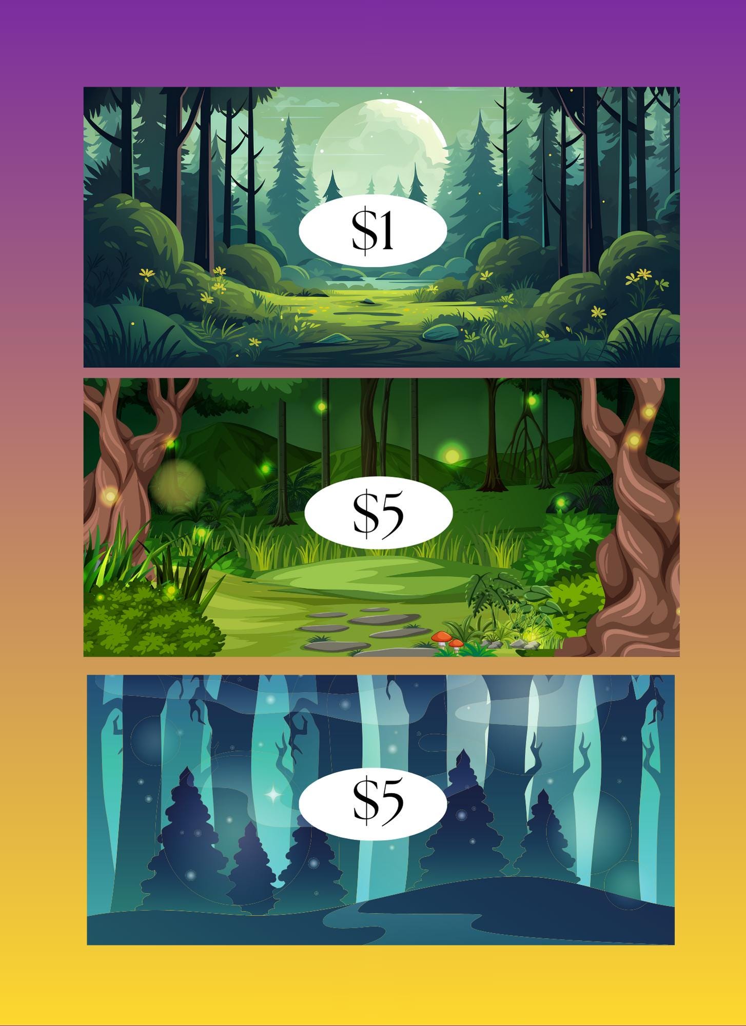 Fantasy Savings Challenge: Cash Stuffing Budget Tracker (Digital Download, 19-Page PNG, 27 Cut-Outs)