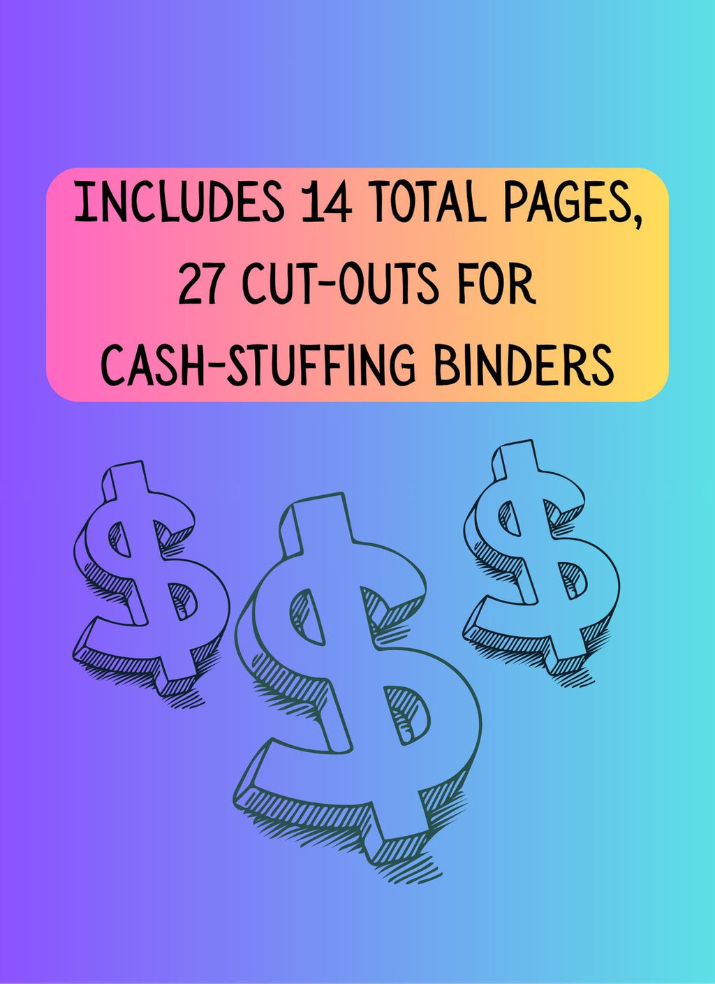 Mermaid Savings Challenge: Cash Stuffing Budget Tracker (Digital PNG Download, A6 Envelope Cut-Outs)
