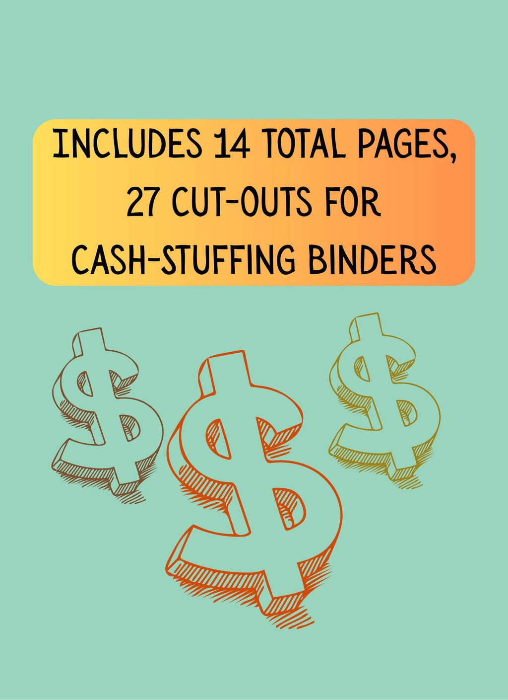 Fall Savings Challenge: Cash Stuffing Budget Tracker (Digital PNG Download, A6 Size Envelopes)