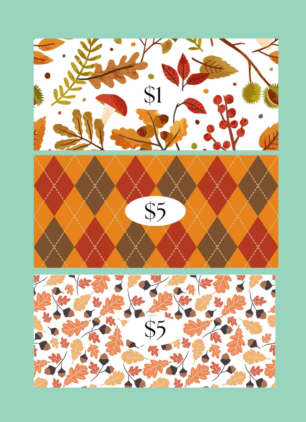 Fall Savings Challenge: Cash Stuffing Budget Tracker (Digital PNG Download, A6 Size Envelopes)