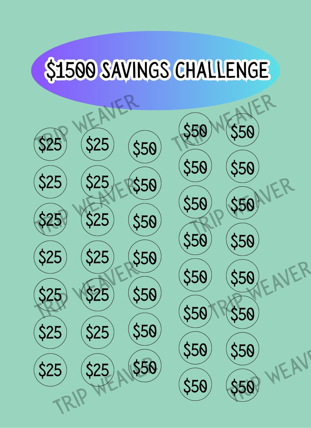 Fall Savings Challenge: Cash Stuffing Budget Tracker (Digital PNG Download, A6 Size Envelopes)