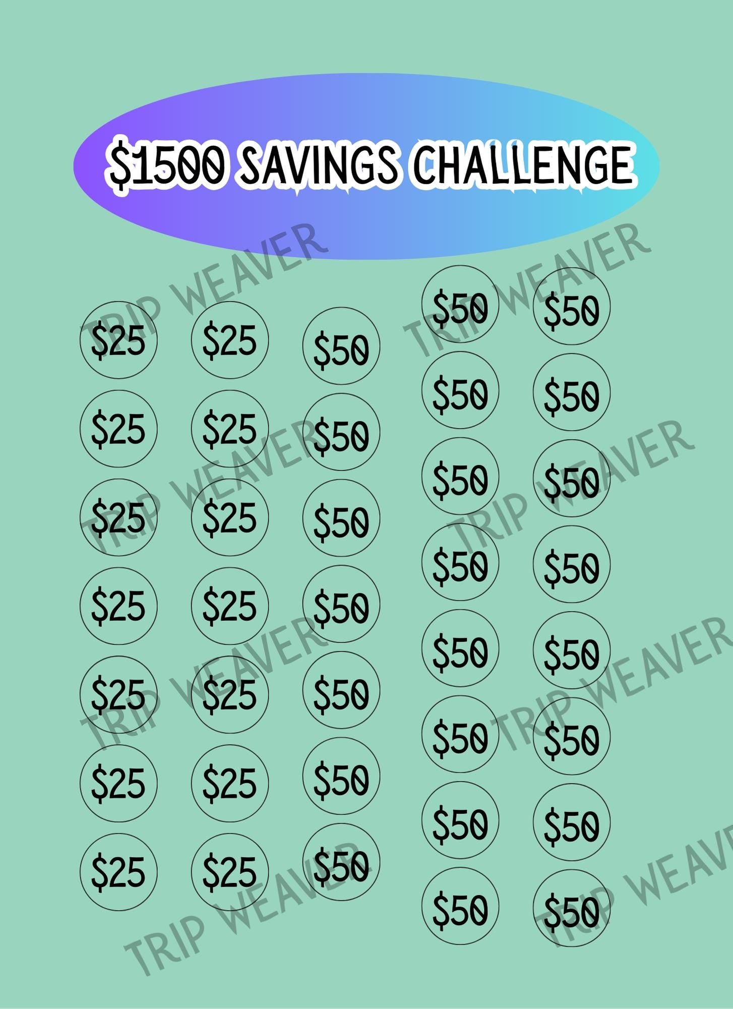 Fall Savings Challenge: Cash Stuffing Budget Tracker (Digital PNG Download, A6 Size Envelopes)