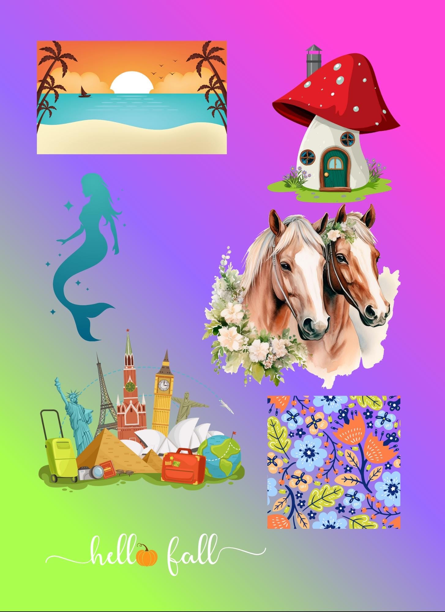 Horse-Themed Savings Challenge | 19-Page Digital PNG | Budget Tracker with 27 Envelope Cut-Outs