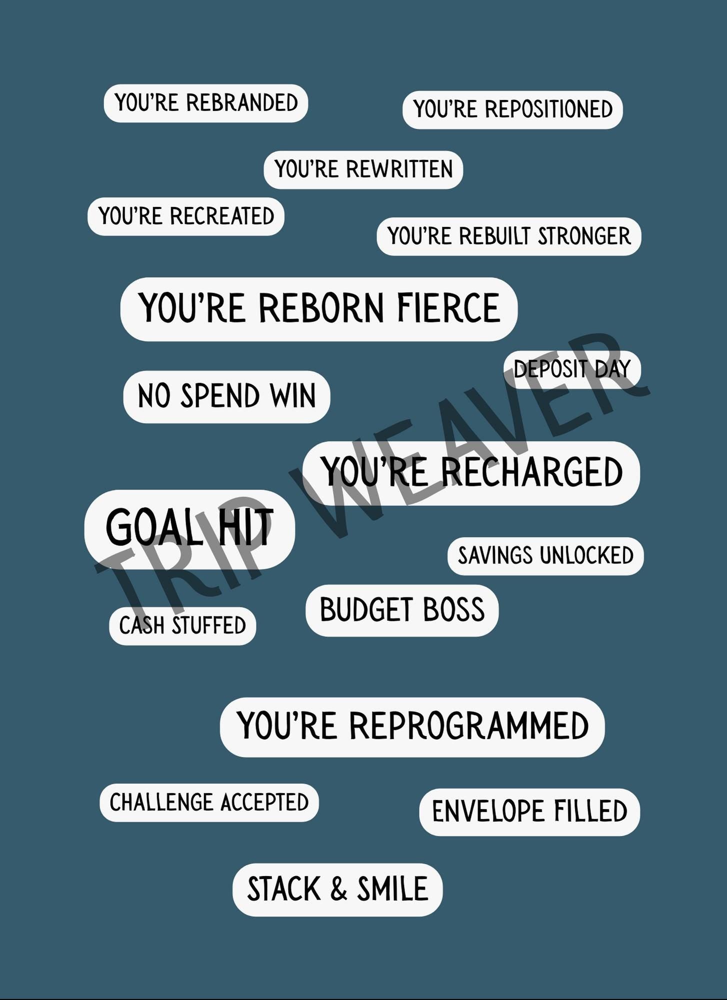 Ultimate Sticker Pack: 200 Digital PNGs for Savings, Motivation & Travel | Instant Download