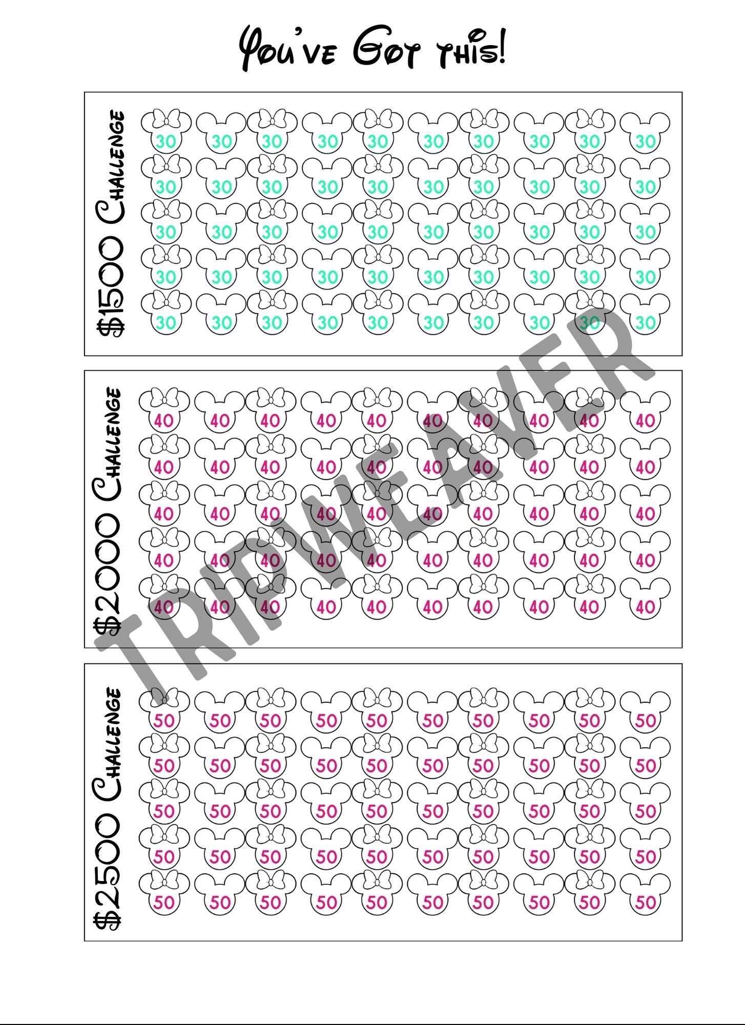 Disney Savings Challenge - Envelope Budget Tracker for Magical Vacations & Gift Surprises-Cash Stuffing Size A6 - Save up to 10,000 easily