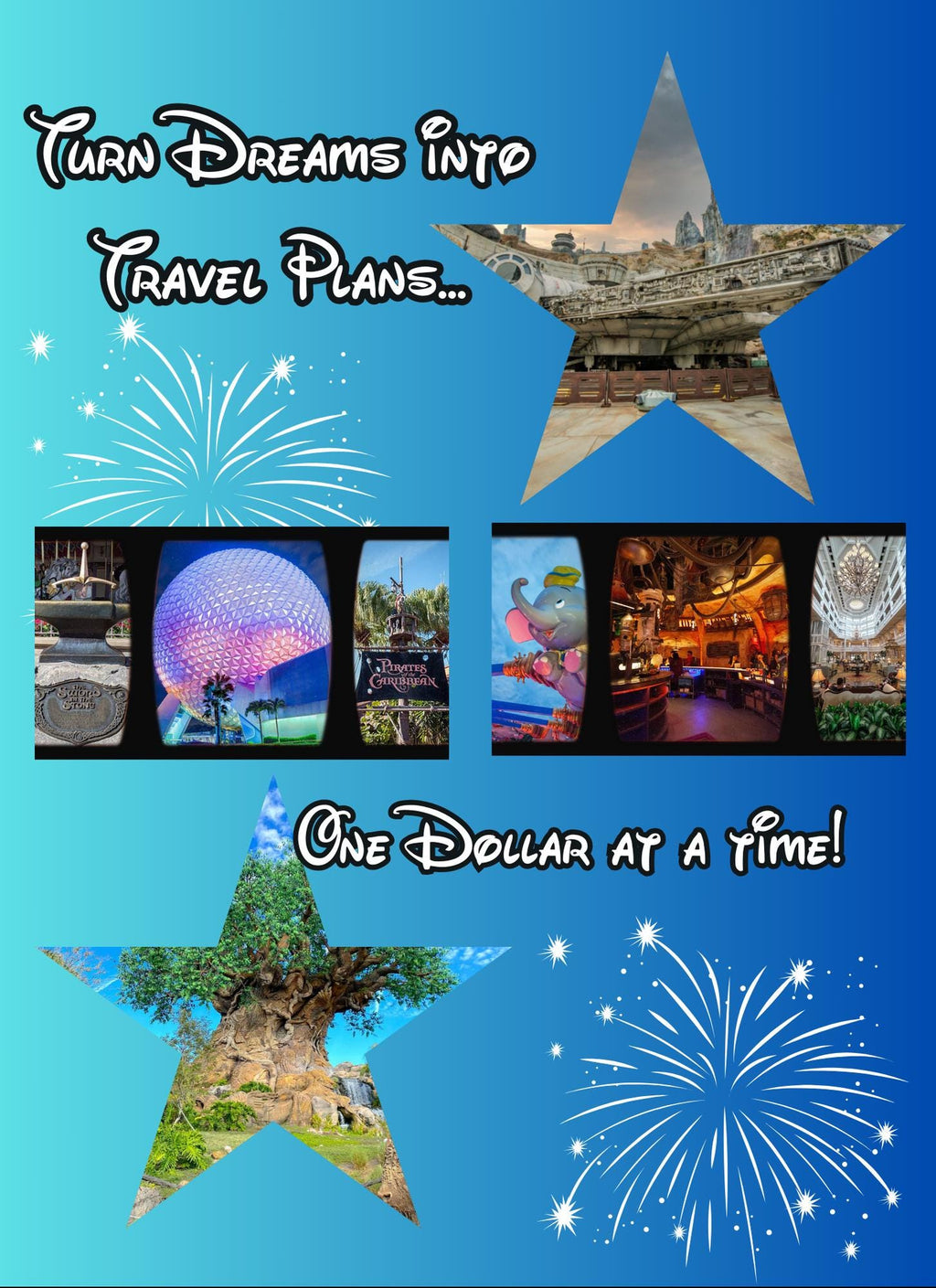 Disney Savings Challenge - Envelope Budget Tracker for Magical Vacations & Gift Surprises-Cash Stuffing Size A6 - Save up to 10,000 easily