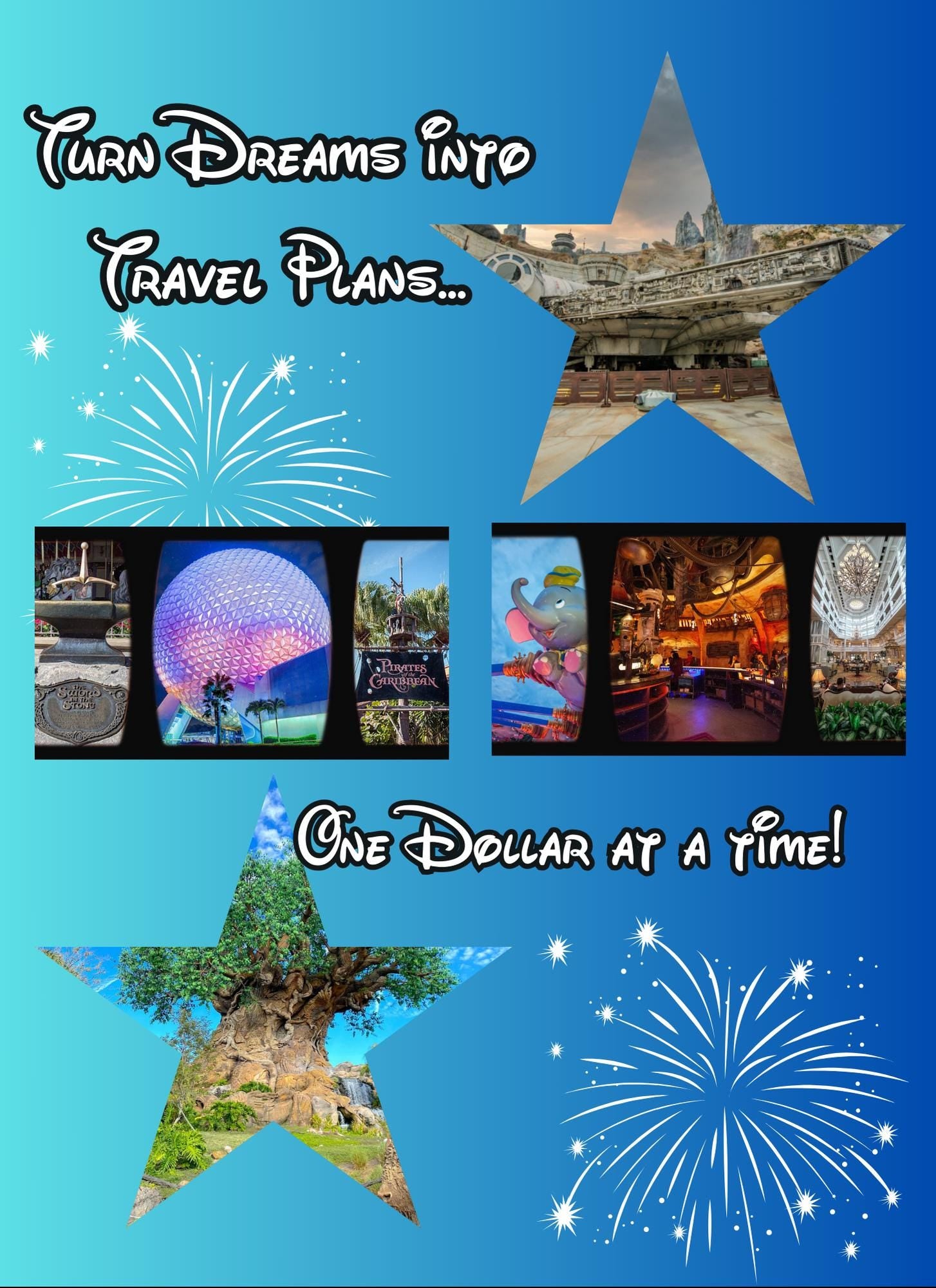 Disney Savings Challenge - Envelope Budget Tracker for Magical Vacations & Gift Surprises-Cash Stuffing Size A6 - Save up to 10,000 easily