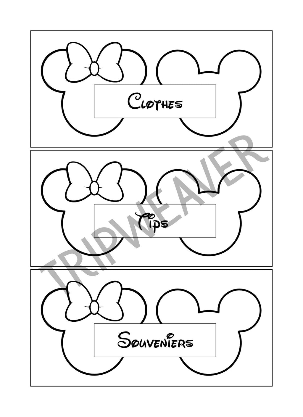 Disney Savings Challenge - Envelope Budget Tracker for Magical Vacations & Gift Surprises-Cash Stuffing Size A6 - Save for your Disney Trip!