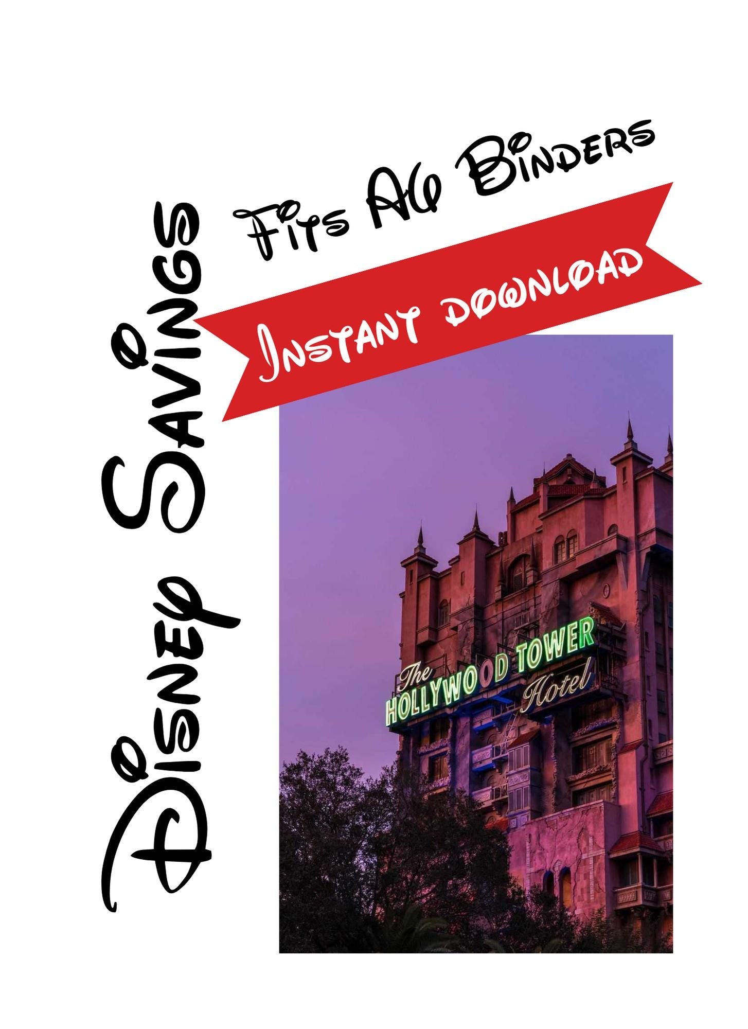 Disney Savings Challenge - Envelope Budget Tracker for Magical Vacations & Gift Surprises-Cash Stuffing Size A6 - Disney Vacation Savings