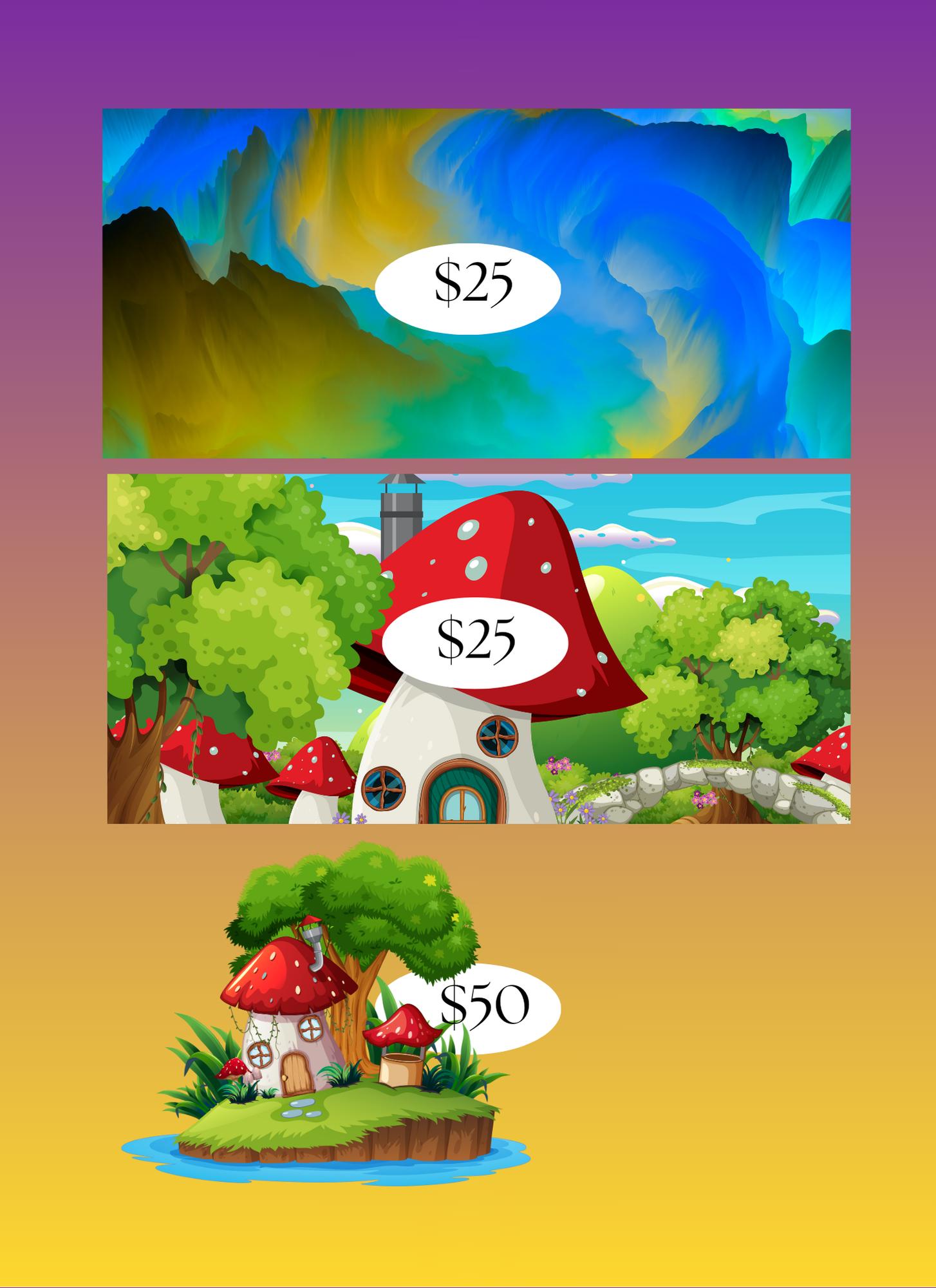 Fantasy Savings Challenge: Cash Stuffing Budget Tracker (Digital Download, 19-Page PNG, 27 Cut-Outs)