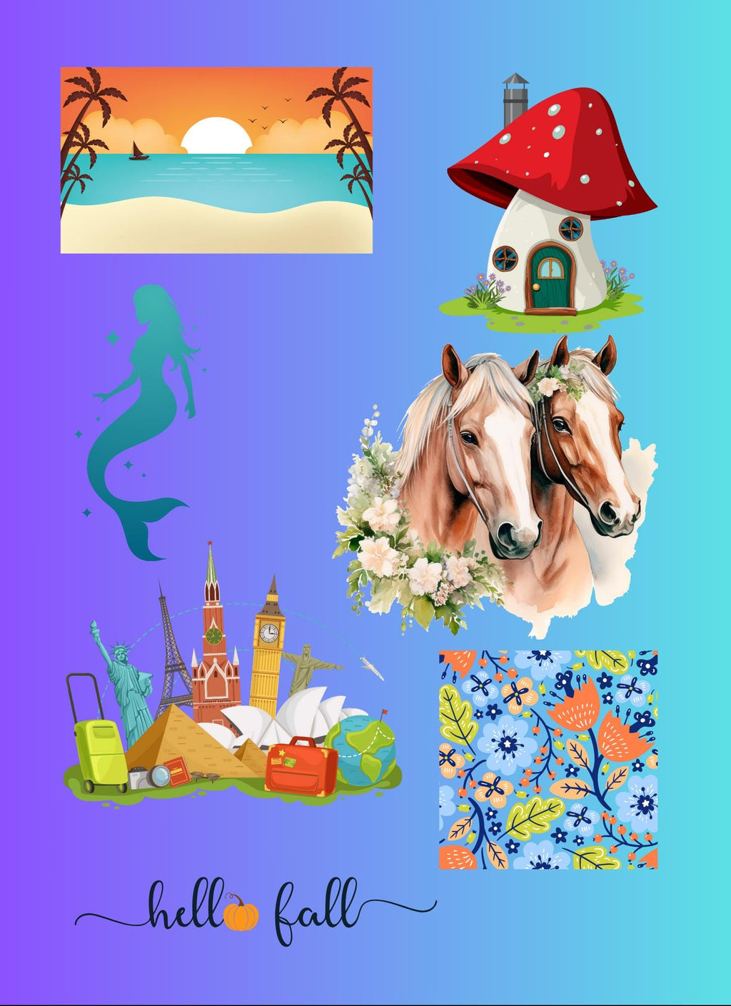 Mermaid Savings Challenge: Cash Stuffing Budget Tracker (Digital PNG Download, A6 Envelope Cut-Outs)