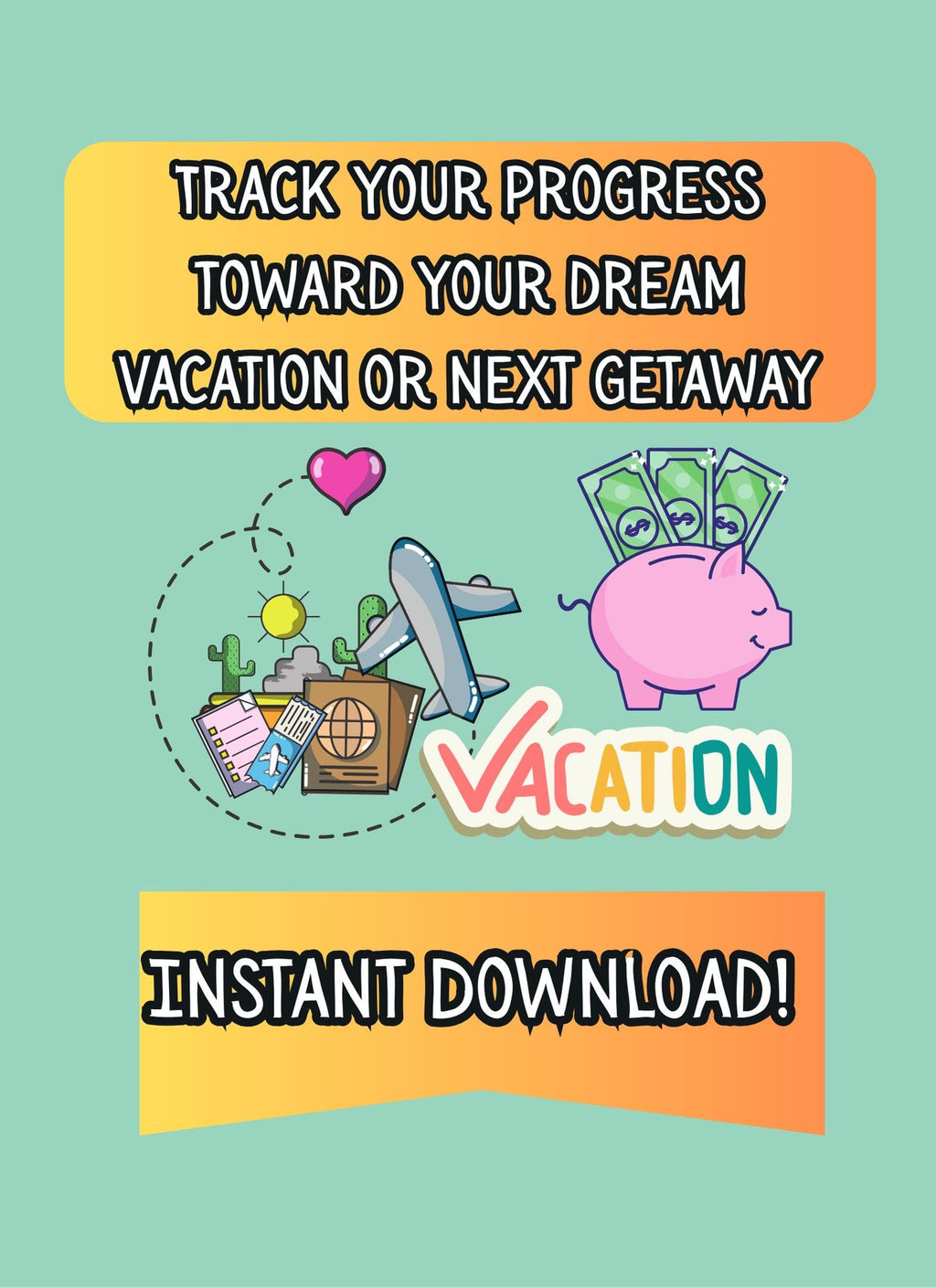 Fall Savings Challenge: Cash Stuffing Budget Tracker (Digital PNG Download, A6 Size Envelopes)