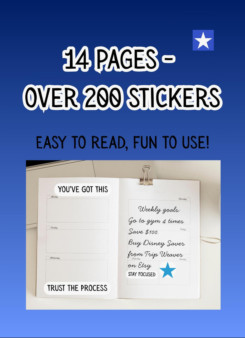 Ultimate Sticker Pack: 200 Digital PNGs for Savings, Motivation & Travel | Instant Download