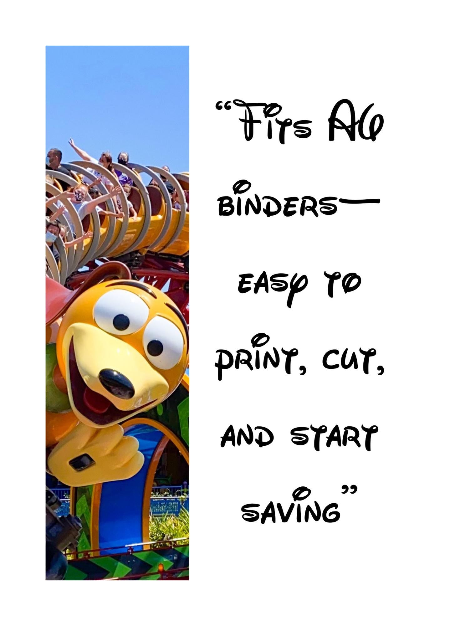 Disney Savings Challenge - Envelope Budget Tracker for Magical Vacations & Gift Surprises-Cash Stuffing Size A6 - Save for your Disney Trip!